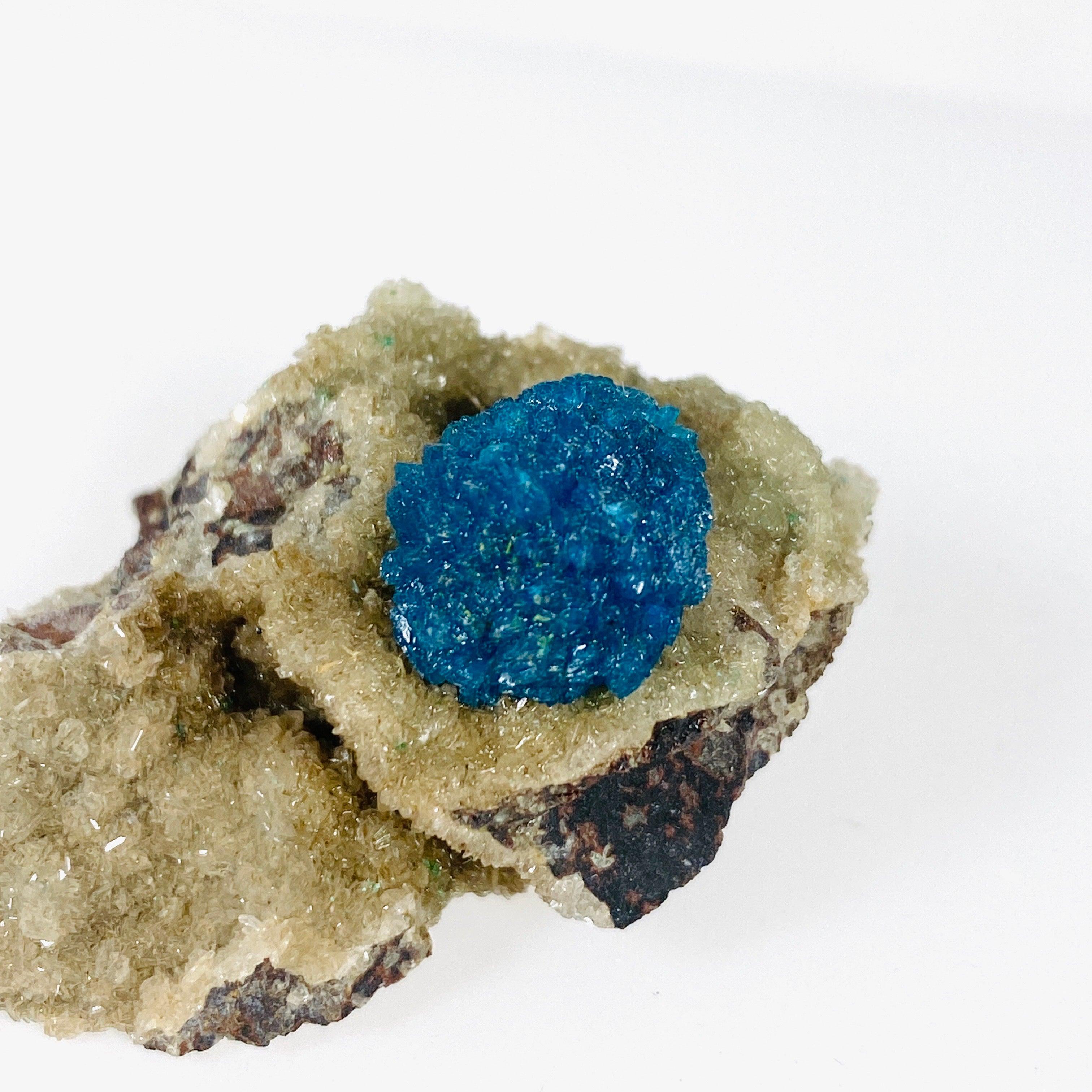 Natural Cavansite Crystal Specimen CAV 23 - Rare Blue Mineral Collection for Home Decor, Meditation & Healing Crystals