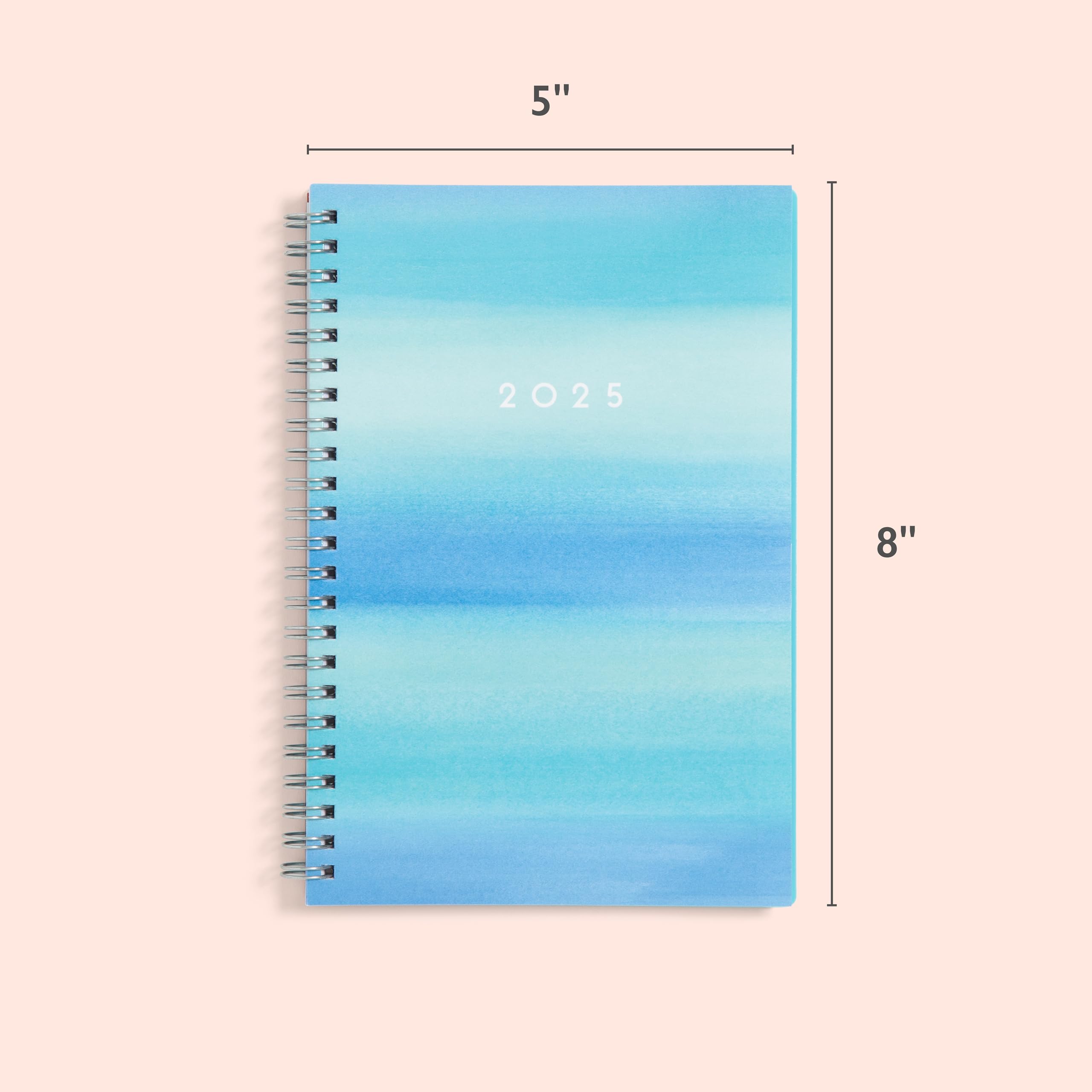 Blue Sky 2025 Weekly & Monthly Planner - January to December 2025 - 5x8 Inch Academic Planner with Frosted Cover, Laminated Tabs & Wirebound - Perfect for Students, Professionals & Office Use