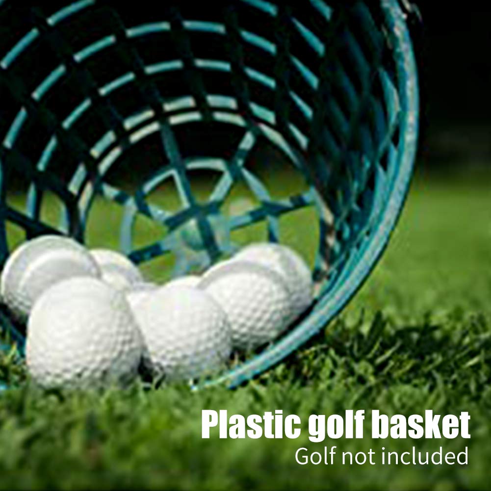 EMVANV Golf Ball Basket with Handle - Durable Golf Ball Storage Bucket for Outdoor Sports | Perfect Golf Club Accessory for Driving Range & Backyard Practice