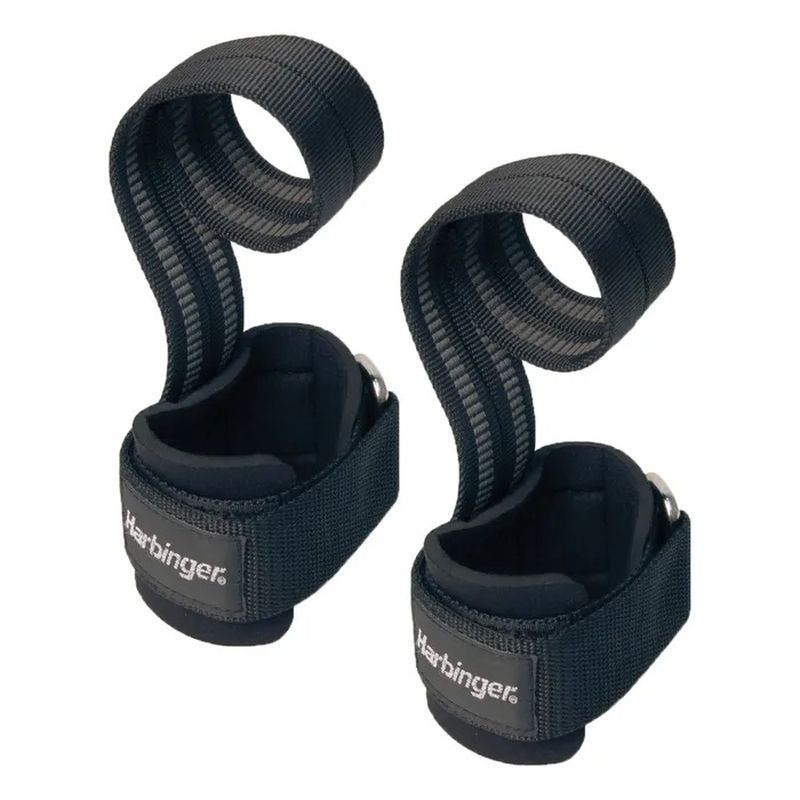 Harbinger Big Grip Pro Weight Lifting Straps for Gym, Powerlifting & Strength Training - Heavy Duty Wrist Support for Deadlifts, Rows & Pull Exercises
