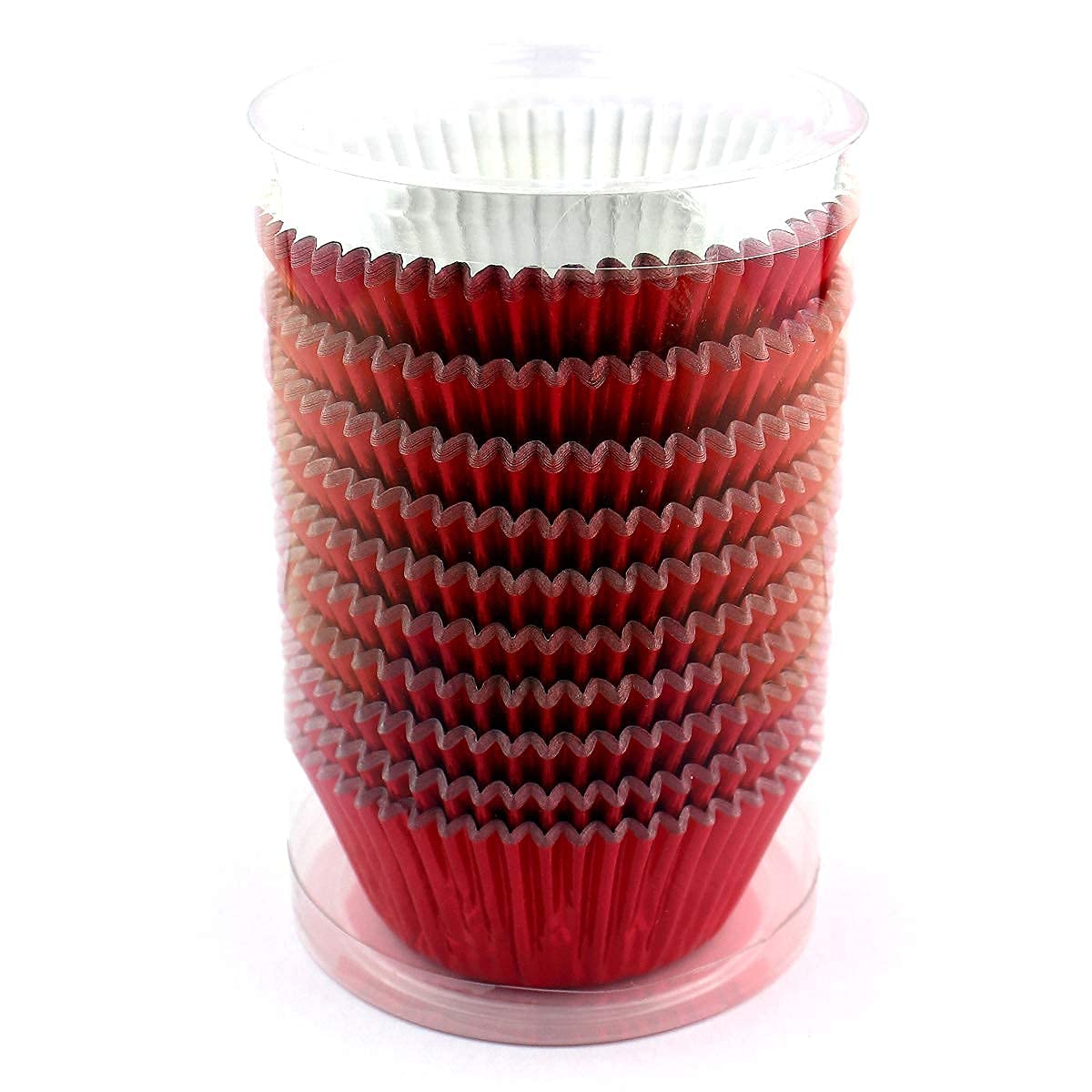Premium Red Foil Cupcake Liners - 200 Pack Baking Cups for Muffins, Cupcakes & Party Desserts | Standard Size, Disposable & Greaseproof | Perfect for Birthday Parties, Baby Showers & Holiday Baking
