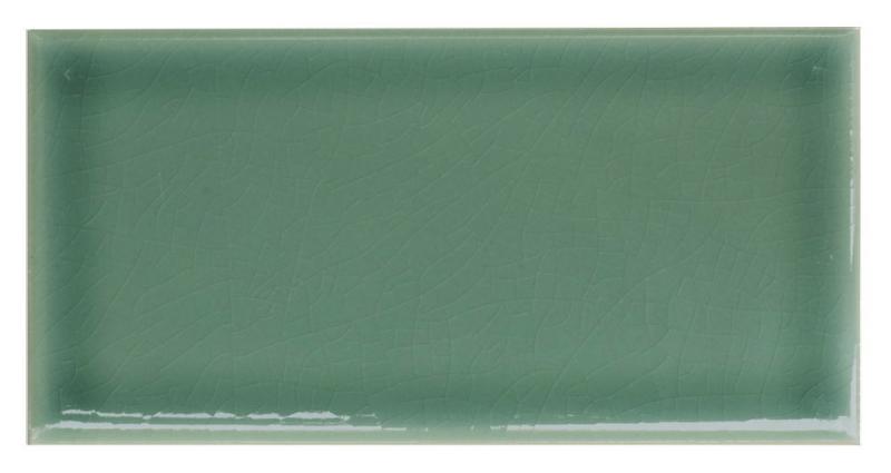 Kulörprov Kakel Bristol Aqua Green Crackle Glaze Tile - Perfect for Kitchen Backsplash, Bathroom Walls & DIY Home Decor Projects