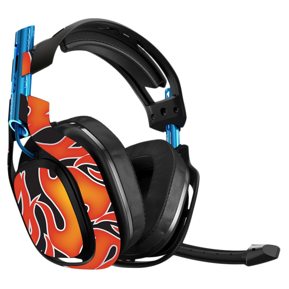 Astro A50 3rd Generation Gaming Headset Skin - Hot Flames Vinyl Decal Wrap Cover | Protective, Durable & Customizable | Easy to Apply & Remove | Made in USA | Perfect for Gaming Setups & Headset Protection