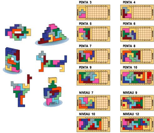 Katamino Wooden Puzzle Game - Brain Teaser for Kids & Adults - Fun Family Board Game for Strategy & Logic Skills - Perfect for Home, Classroom & Travel