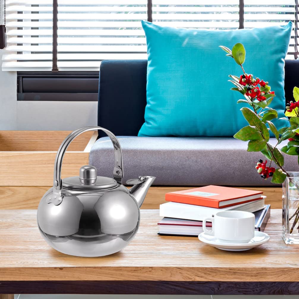 Cabilock 2.5L Stainless Steel Whistling Tea Kettle - Stovetop Whistling Teapot with Ergonomic Handle for Boiling Water, Coffee & Tea - Perfect for Home, Office & Camping Use