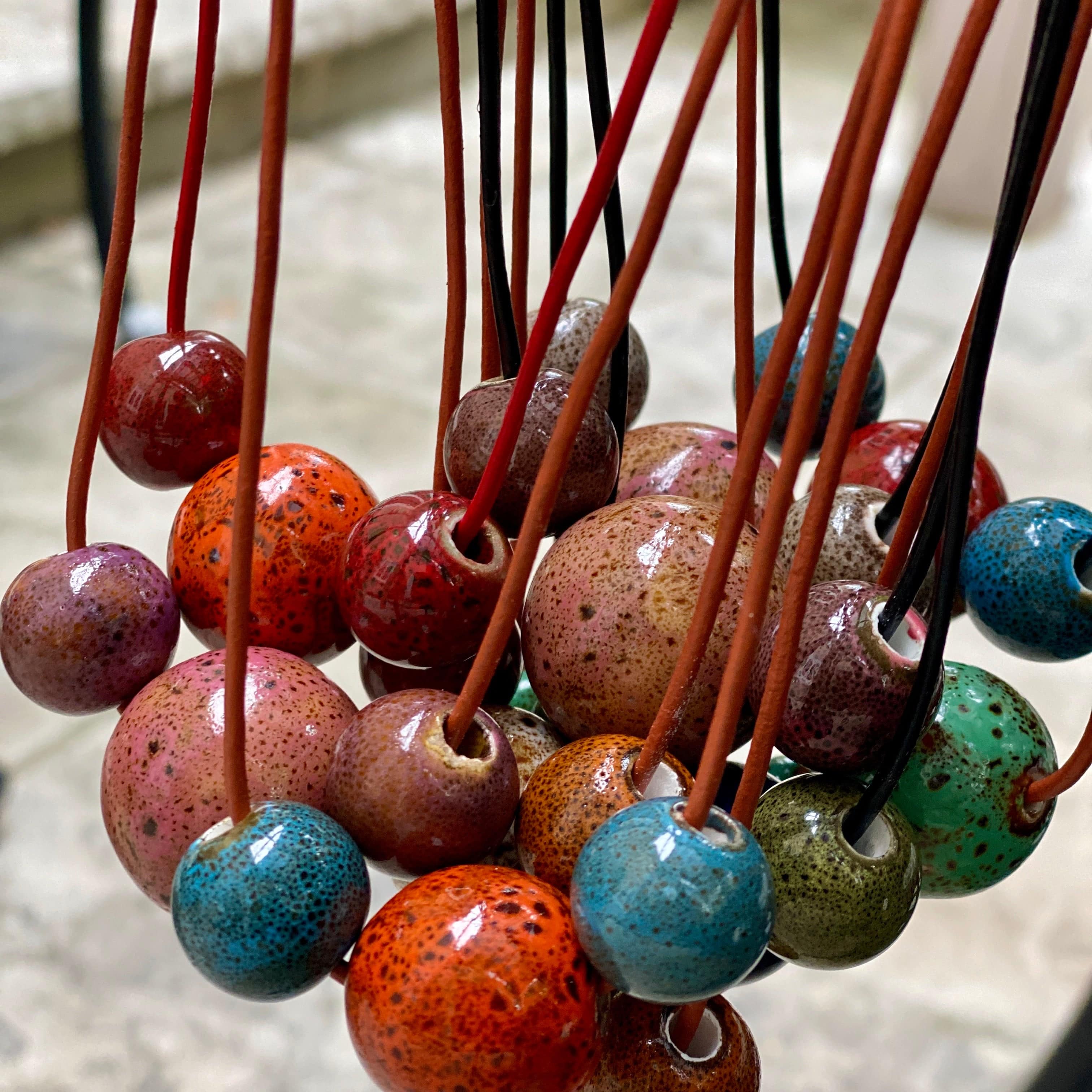 Saturn Pop of Color Beaded Necklace - Trendy Beaded Jewelry for Women - Perfect for Boho Fashion & Summer Outfits