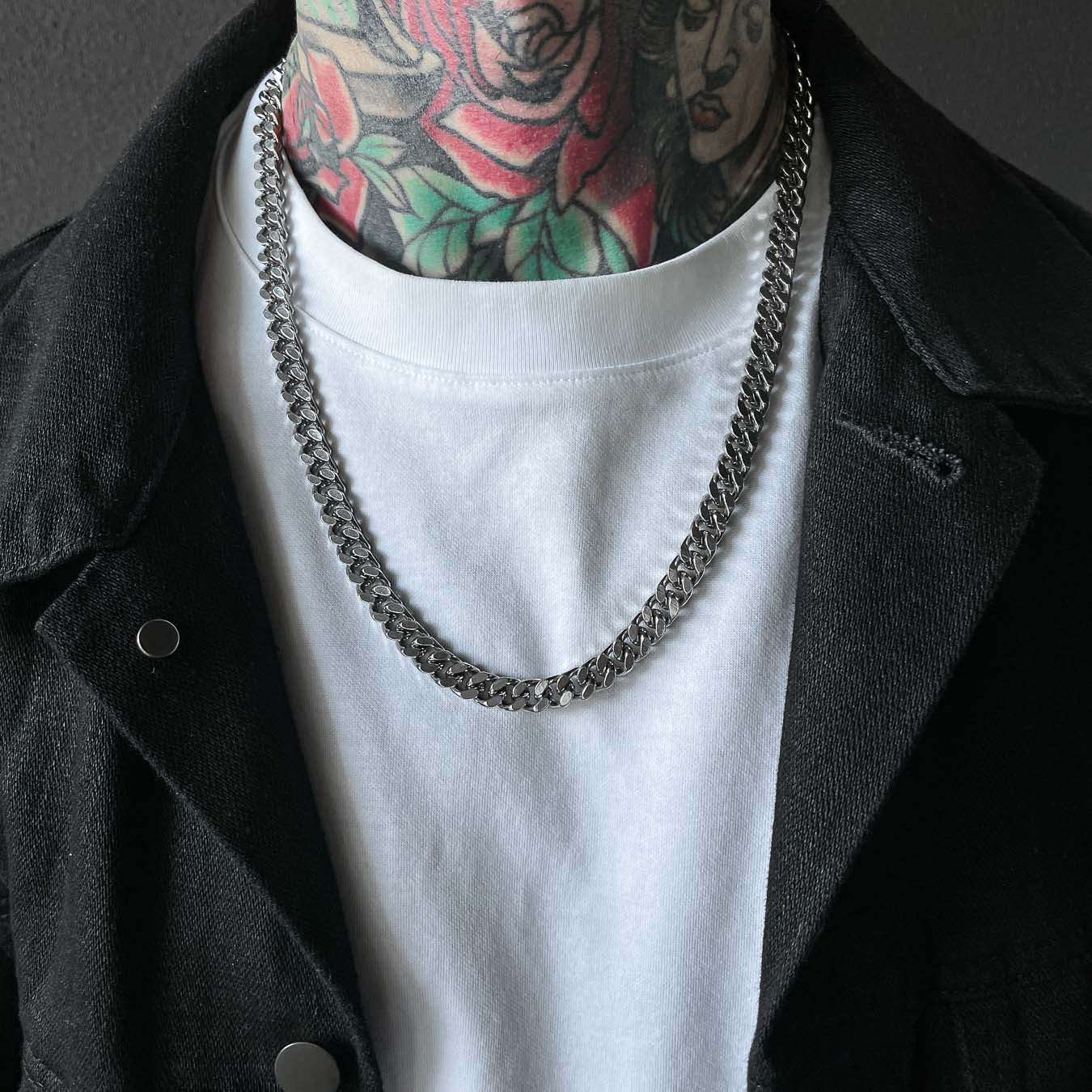 9mm Cuban Link Chain for Men - 14K Gold Plated Hip Hop Jewelry - Perfect for Parties, Gifts & Streetwear Fashion