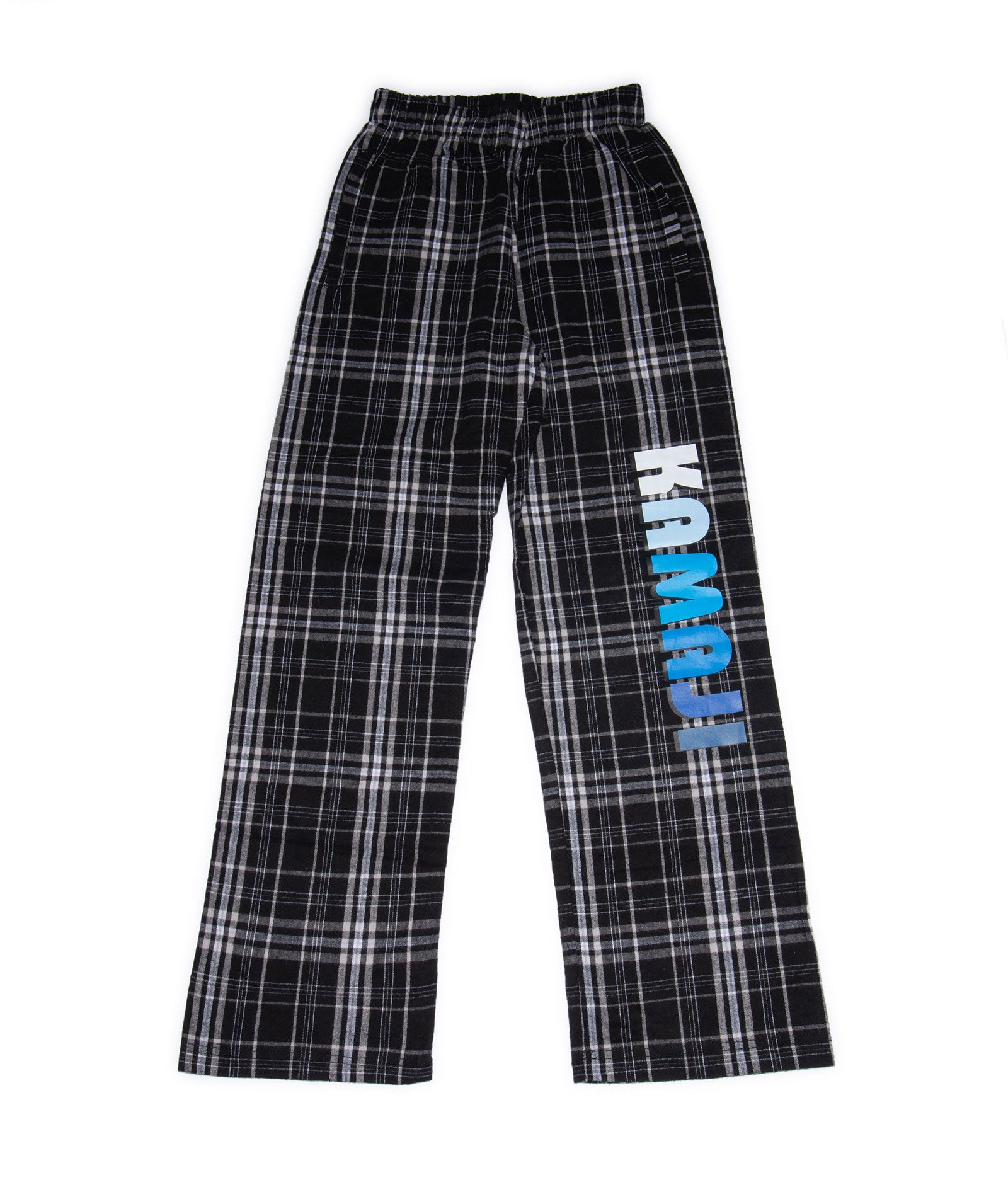 Ombre Letters Plaid Camp Flannel Pants for Women - Soft & Cozy Winter Lounge Pajama Bottoms for Home, Sleepover & Outdoor Camping