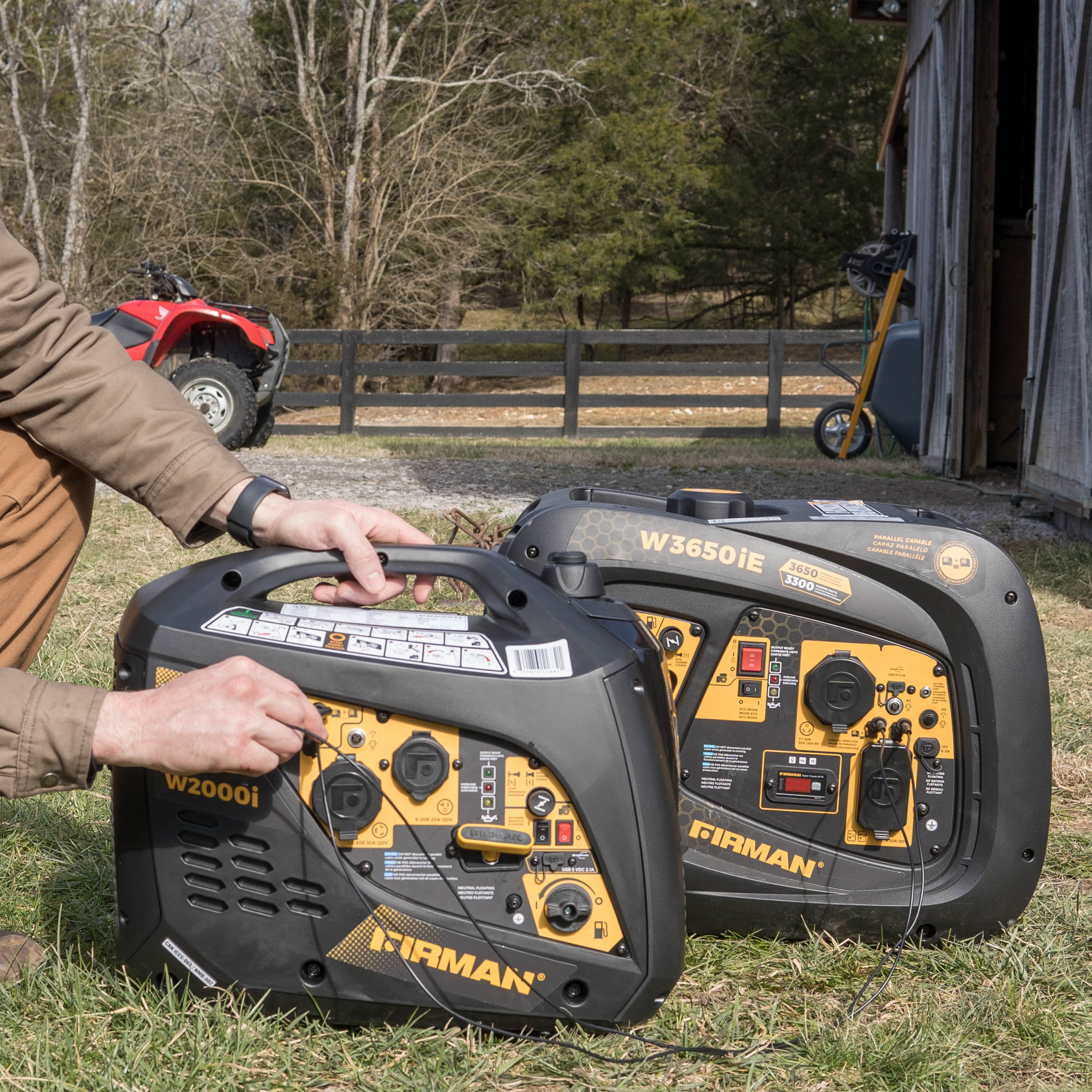 Refurbished 2000W Gas Inverter Generator with Recoil Start - Portable Power for Camping, Emergencies & Outdoor Activities