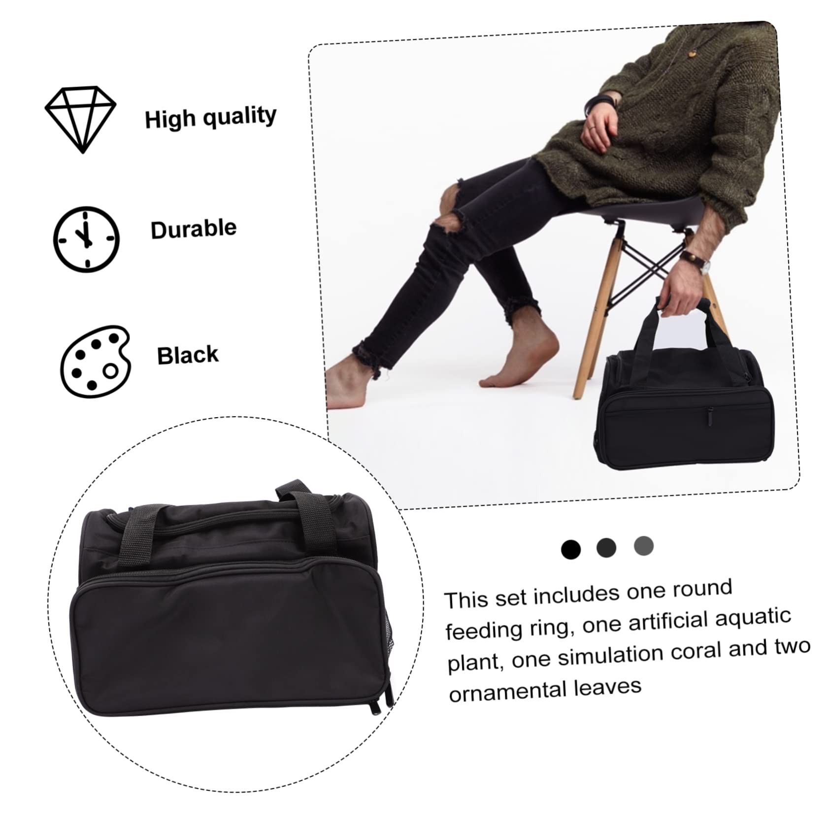 FOMIYES Large Capacity Professional Hairdressing Kit Bag - Waterproof Makeup Tool Organizer with Multiple Pockets for Salon Stylists & Travel Use