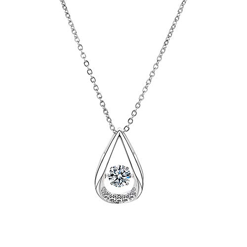 Elegant Crystal Heart Necklace for Women - Sparkling Luxurious Valentine's Day Gift Jewelry (Multicolor, One Size) | Perfect for Anniversary, Birthday, Wedding & Romantic Occasions