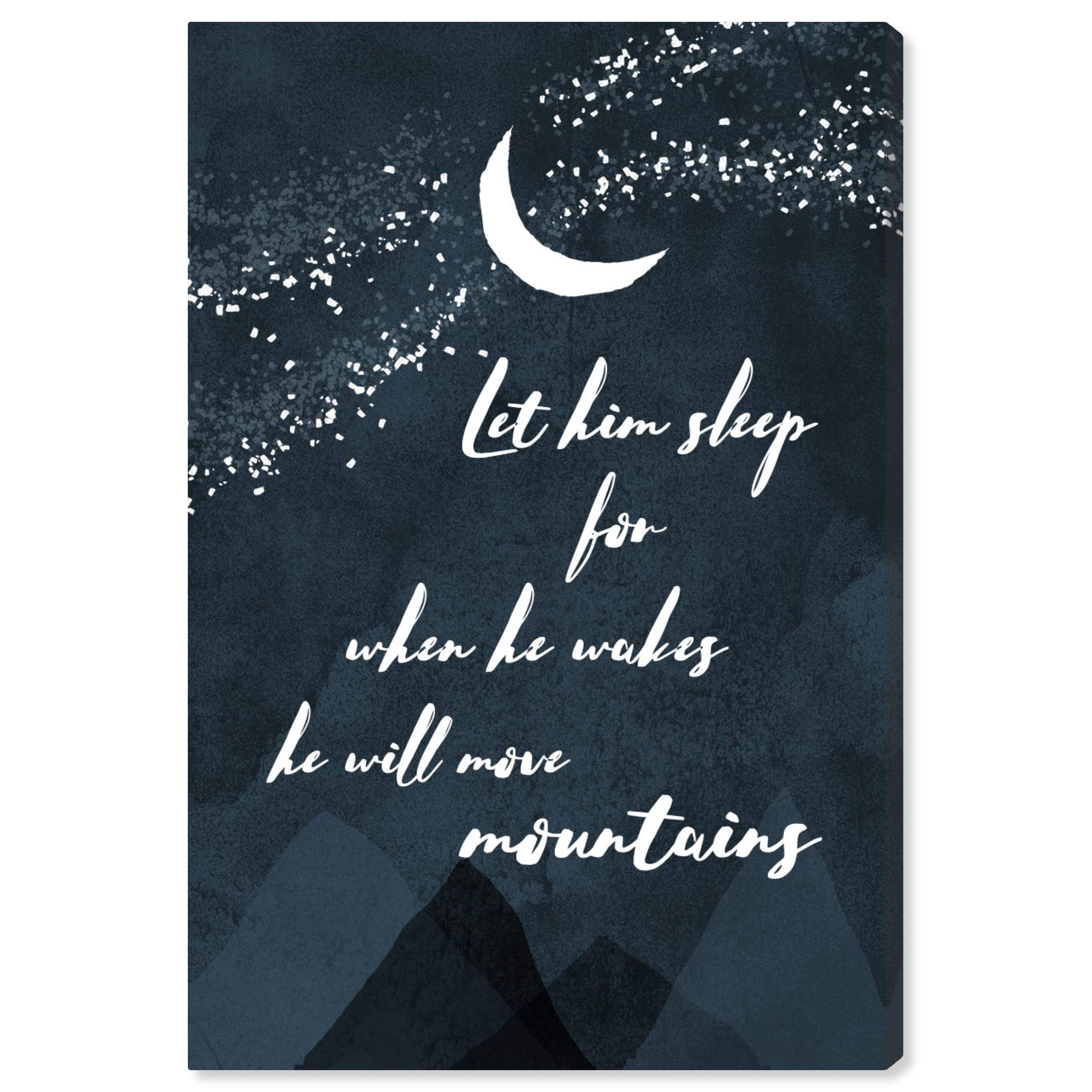 Oliver Gal Artist Co. 'Move Mountains' Typography Wall Art Canvas Print - 24
