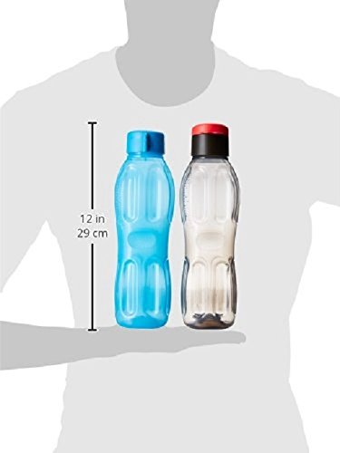 Signoraware Flip-Top Plastic Water Bottle Set - 500ml (16.9oz), 6cm Wide Mouth, 4-Pack, BPA-Free, Leak-Proof, Multicolor - Perfect for Gym, School, Office & Outdoor Activities