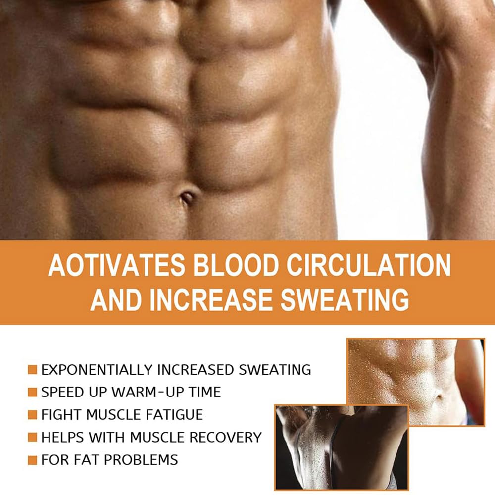 Hot Belly Slimming Cream for Fat Burning & Abs Toning - 2Pcs Workout Enhancer Cream for Women & Men - Post-Workout Recovery & Body Sculpting