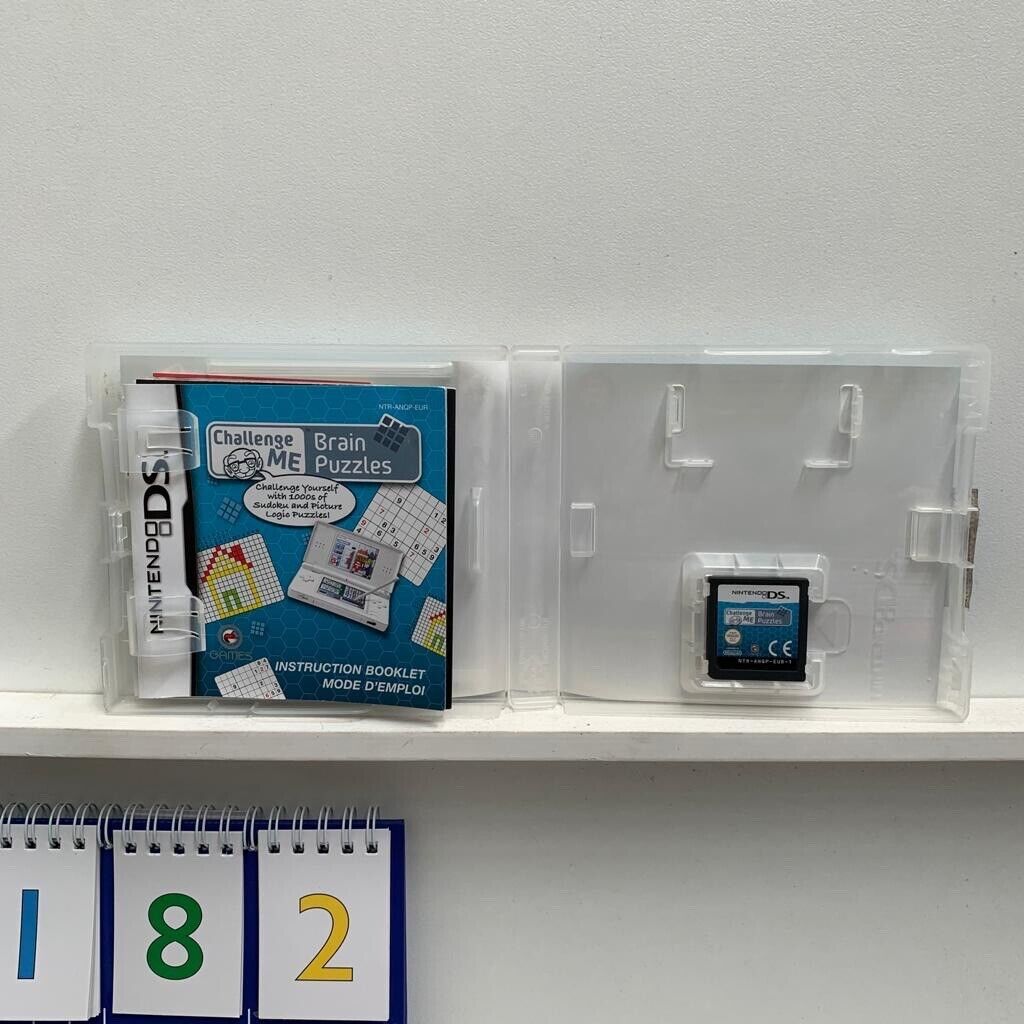 Challenge Me Brain Puzzles Nintendo DS Game with Manual - Fun & Educational Brain Teasers for Kids & Adults