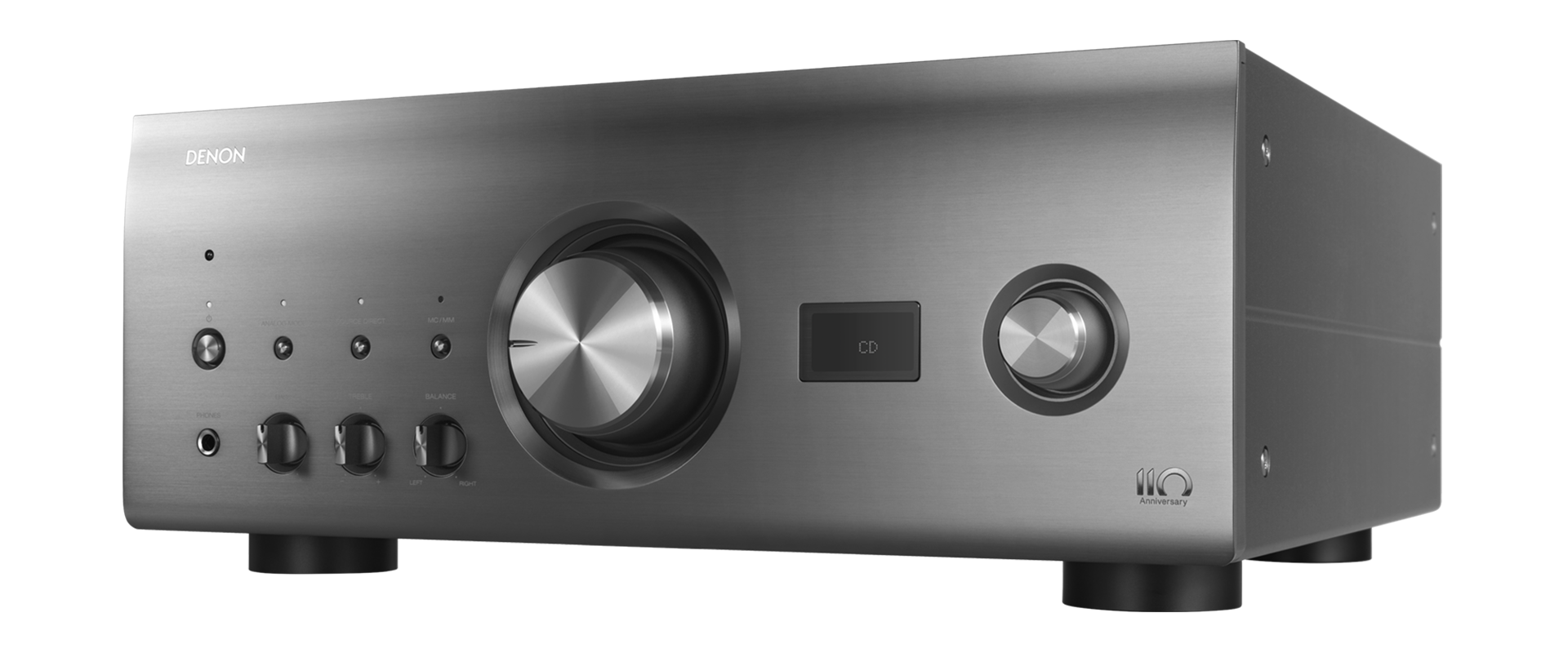 Denon PMA A110 110th Anniversary Edition Integrated Stereo Amplifier - Premium Hi-Fi Audio for Home Theater & Music Listening
