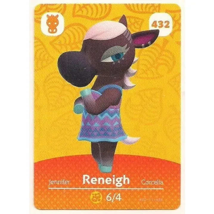 Animal Crossing Amiibo Card - Reneigh (#432) | Official Nintendo Collectible for Switch & 3DS | Perfect for Gaming & Collecting