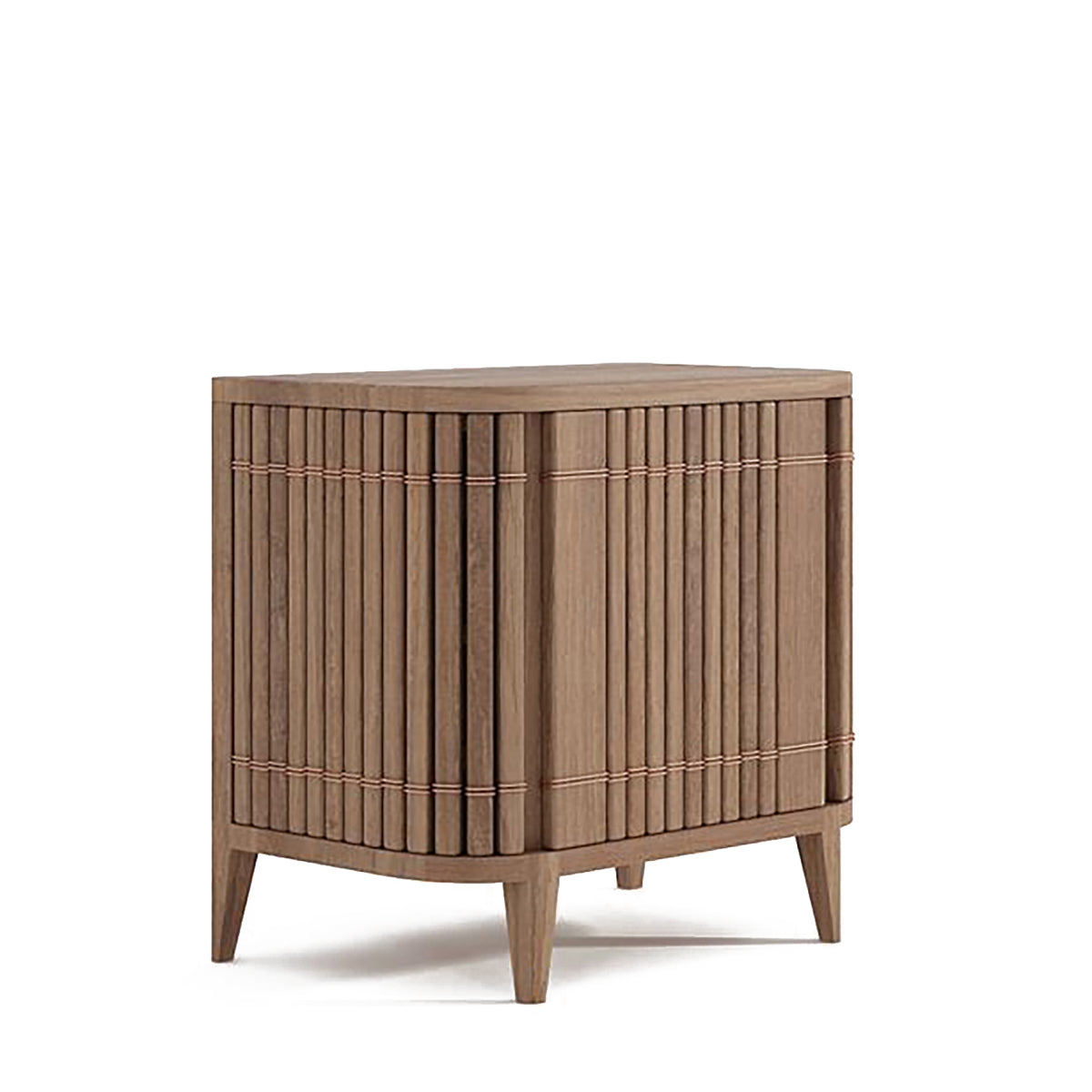 Koppar Side Table with Right Hinges - Modern End Table for Living Room, Bedroom, or Office - Small Space Furniture with Convenient Storage