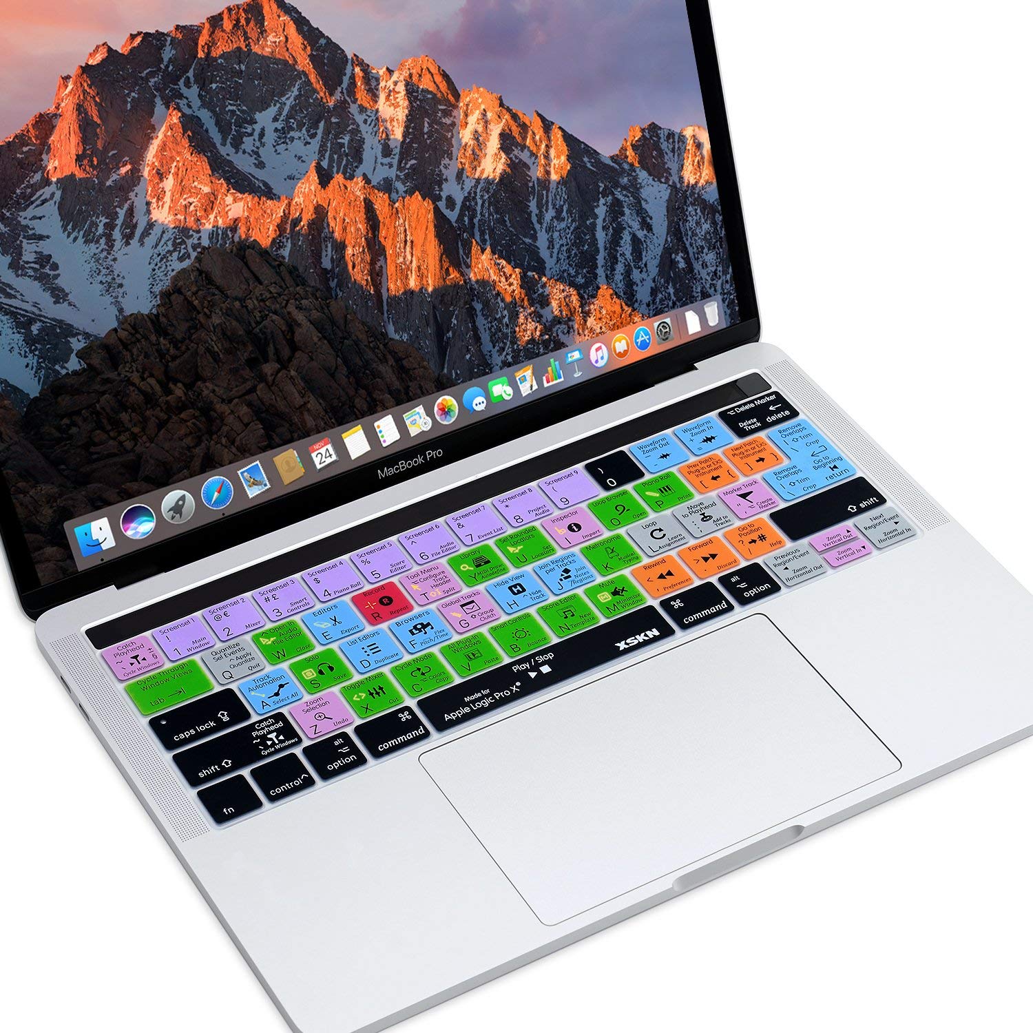 XSKN Shortcut Keyboard Cover for MacBook Pro 13