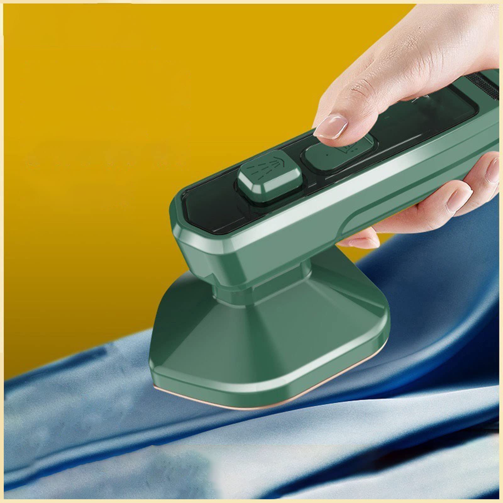 Upgrade Portable Mini Ironing Machine - Handheld Steam Iron for Clothes, Travel Garment Steamer for Wrinkle Removal | Perfect for Home, Office & Travel | Quick & Easy Fabric Care On-The-Go