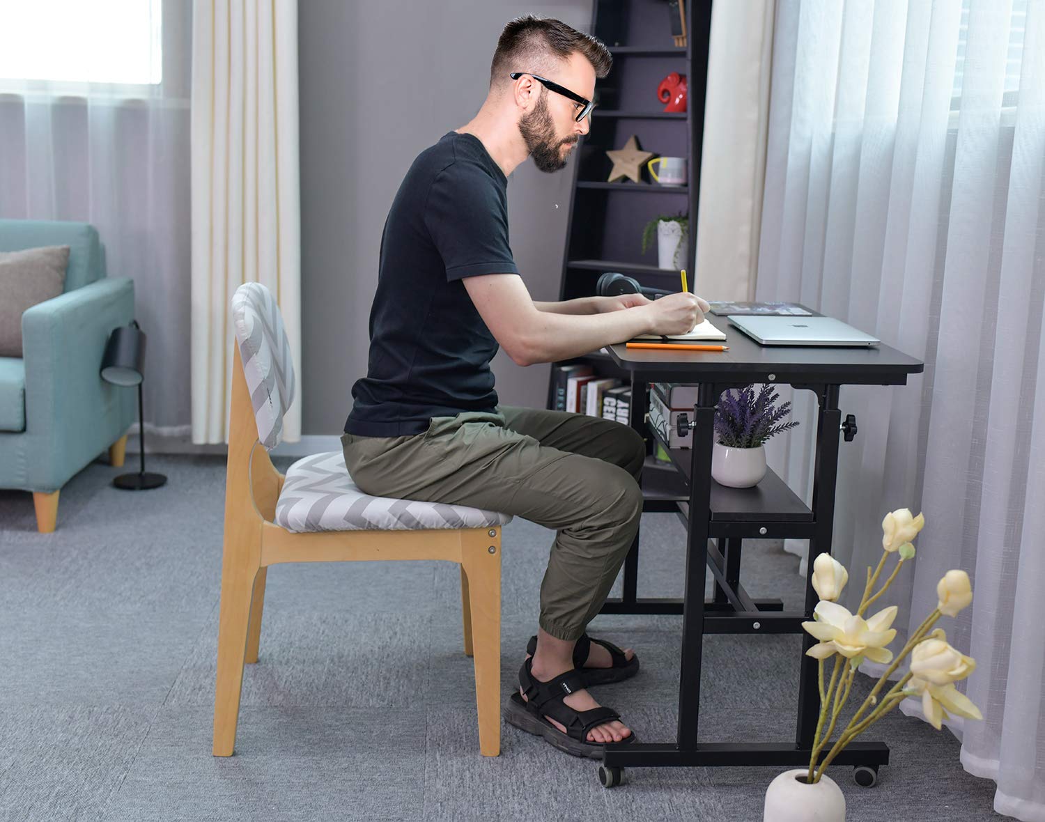 AIZ Adjustable Mobile Standing Desk - 31.5