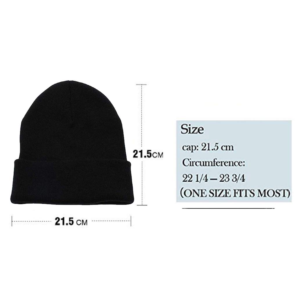 Silverfever Unisex Cuffed Skull Knit Beanie - Warm Winter Hat for Men & Women - Perfect for Skiing, Snowboarding & Cold Weather Activities