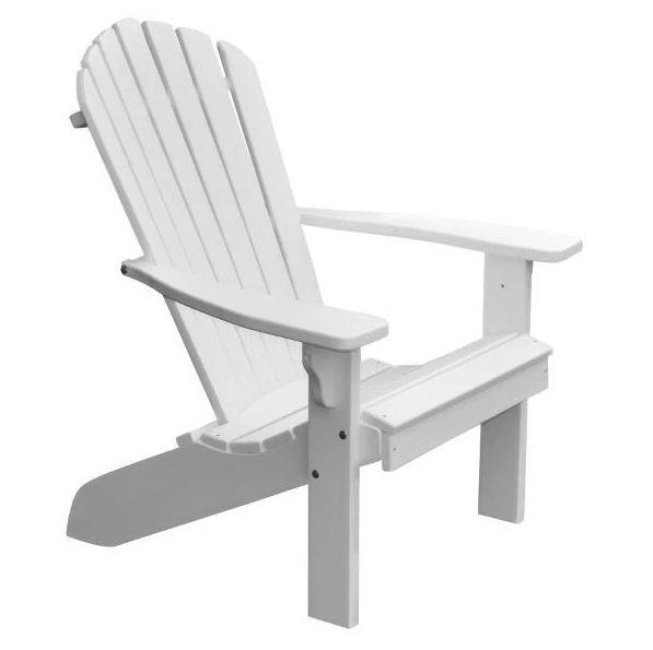 A&L Furniture Poly Fanback Adirondack Chair - Durable Outdoor Patio Furniture for Garden, Poolside & Backyard Relaxation