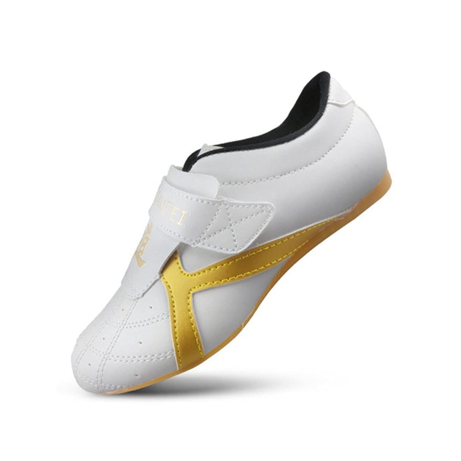 Lightweight Taekwondo Shoes for Men & Women - Breathable Martial Arts Shoes for Boxing, Kung Fu & Taichi - White Training Shoes (Size 39 EU) - Perfect for Dojo Practice, Competition & Fitness Training