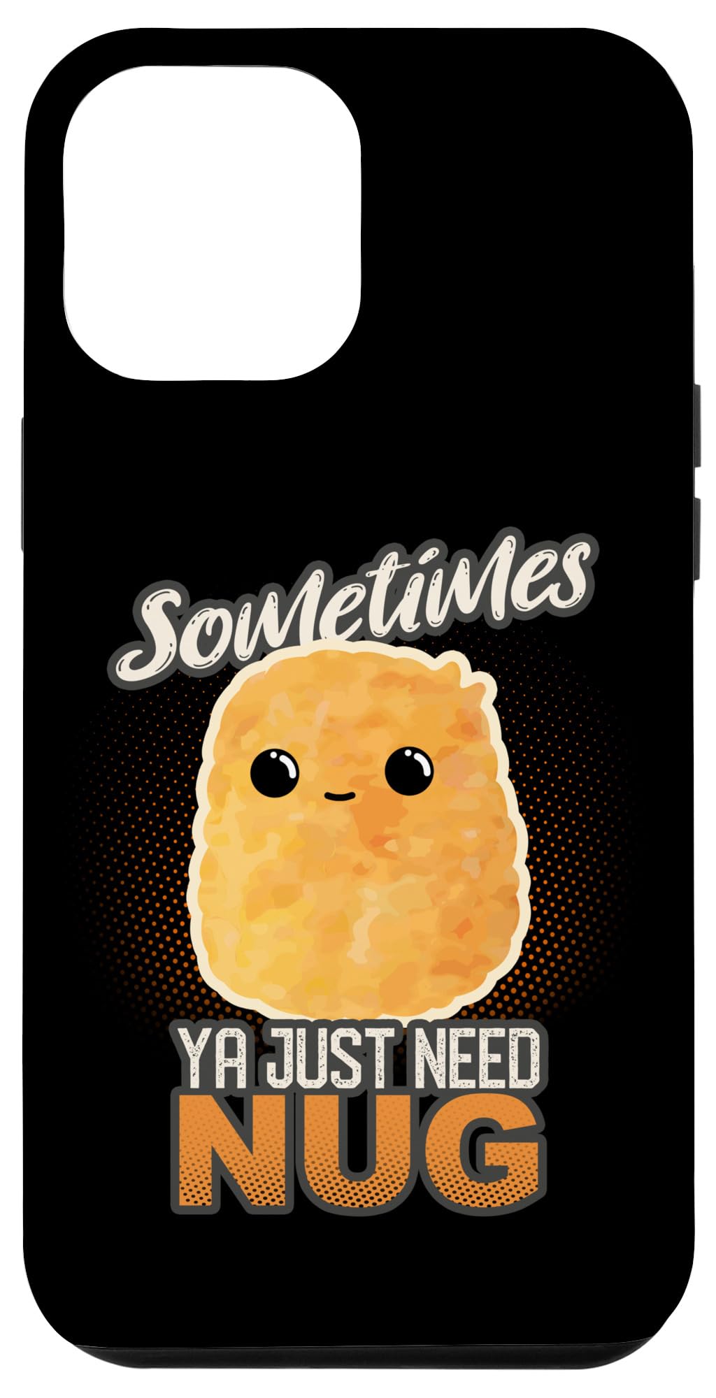 iPhone 12 Pro Max Case - Funny Chicken Nugget Design - Food Humor Phone Cover for Apple Fans | Perfect Gift for Fast Food Lovers & Nugget Enthusiasts