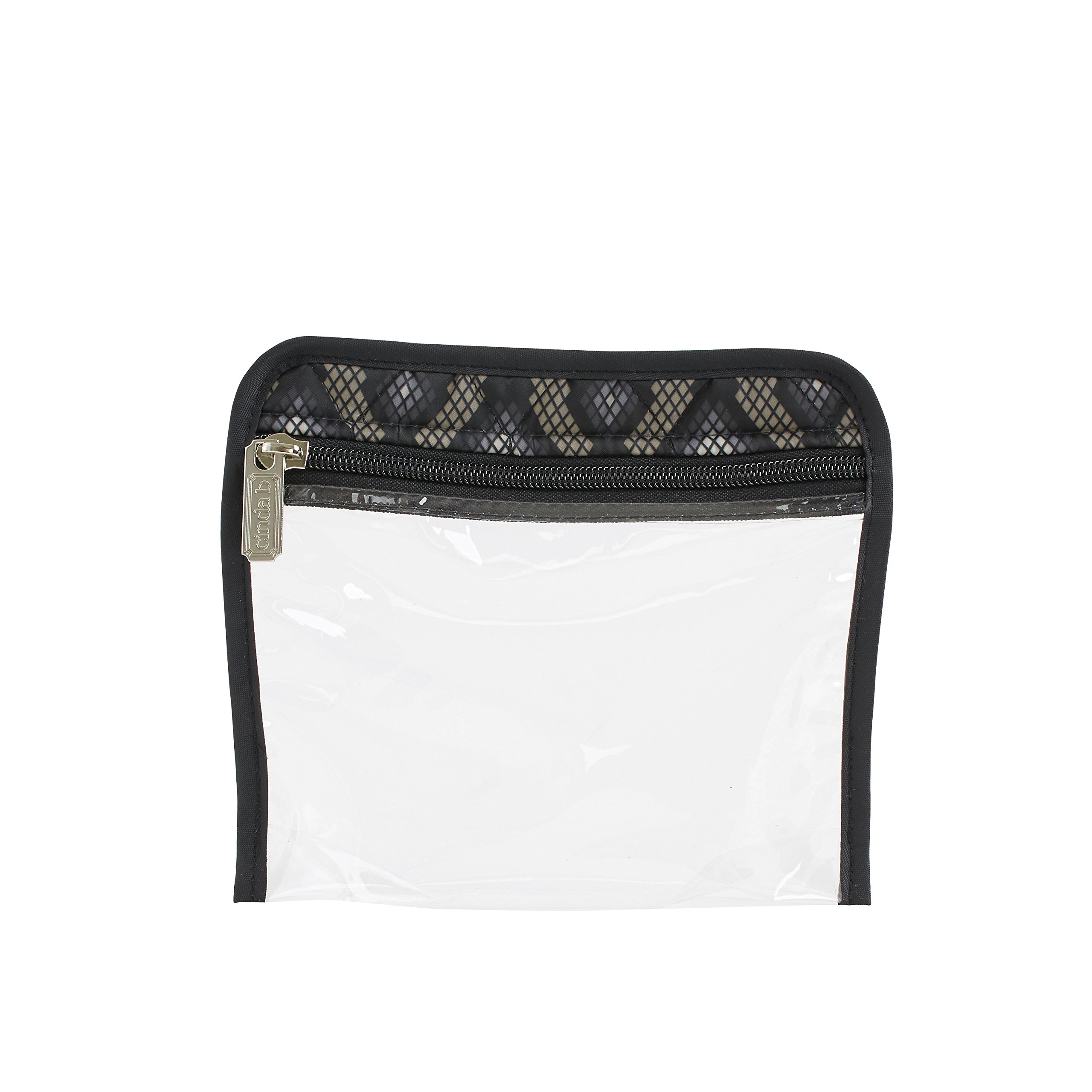 Cinda B. Flight Friendly Travel Pouch - Python Print Cosmetic Bag for Airplane Essentials | TSA Approved Toiletry Organizer for Women | Perfect for Carry-On Luggage & Weekend Getaways