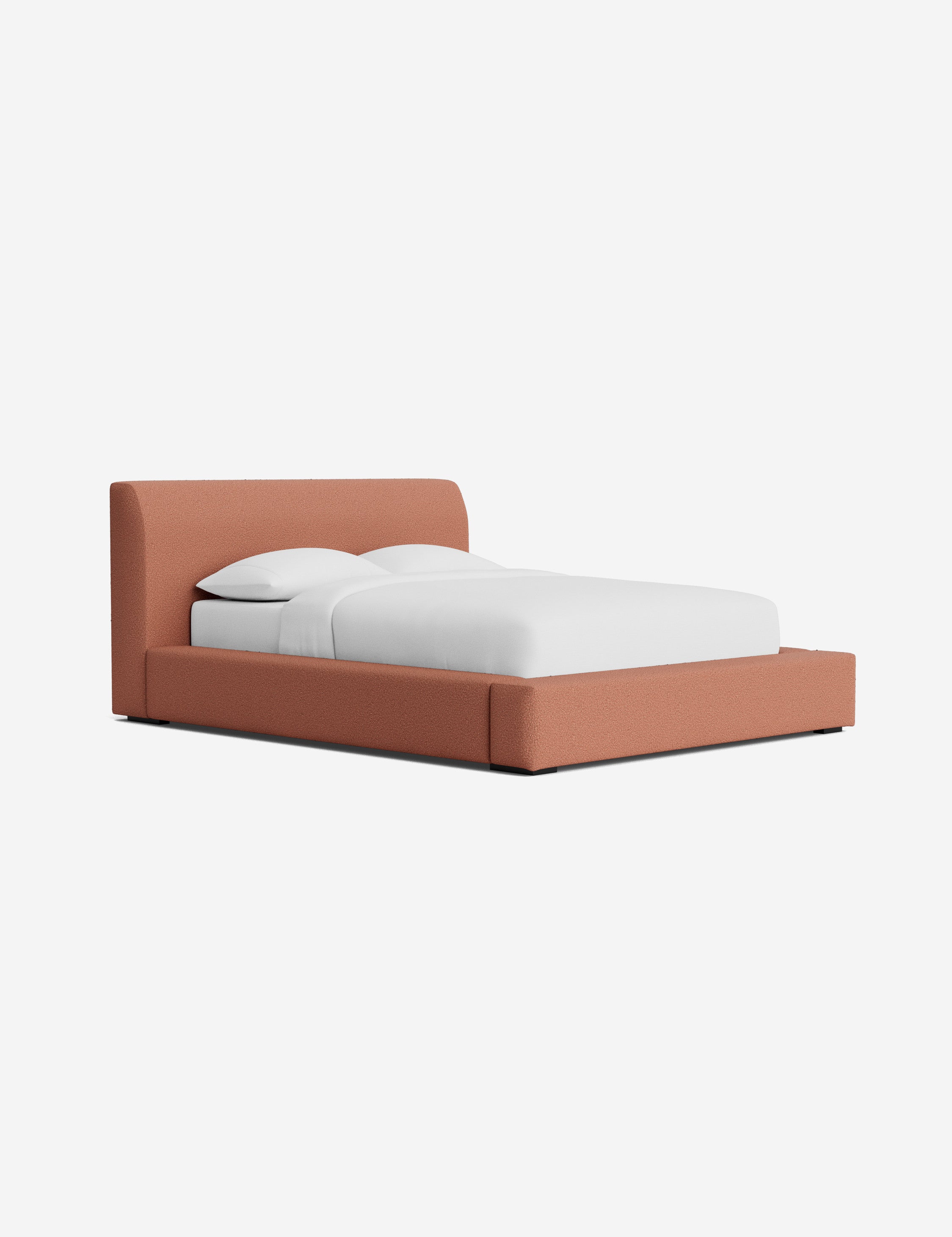 Clayton Platform Bed Frame - Queen Size, Modern Minimalist Wooden Bed with Sturdy Slat Support - Perfect for Bedroom, Guest Room, or Studio Apartment