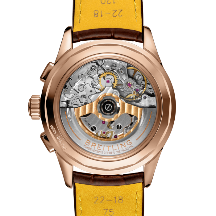 Breitling Premier B25 Datora 42mm 18K Rose Gold Men's Luxury Chronograph Watch - Perfect for Business, Formal Events & Collectors
