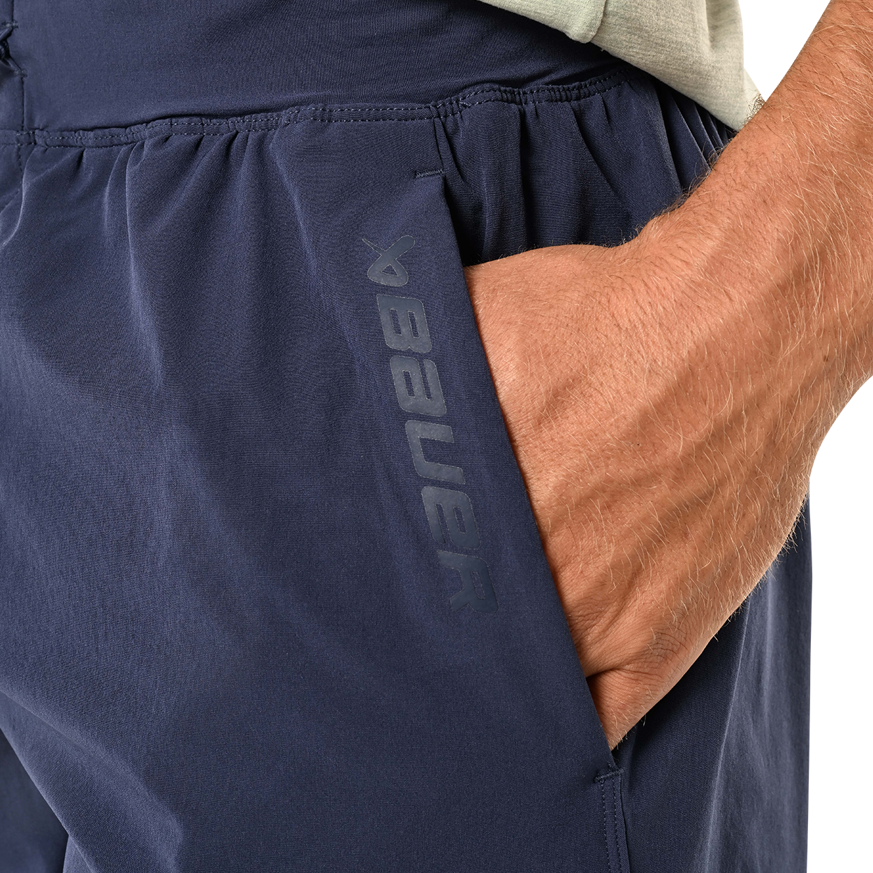 Bauer FLC Training Shorts for Men - Lightweight & Breathable Workout Shorts for Running, Gym, and Sports - High-Performance Athletic Shorts with Moisture-Wicking Fabric