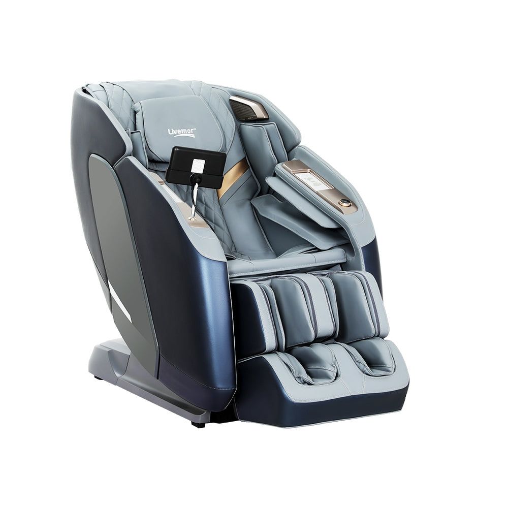 Livemor 4D Massage Chair with Double Core Mechanism - Full Body Electric Recliner for Home & Office Relaxation - Perfect for Stress Relief, Muscle Recovery, and Luxury Comfort
