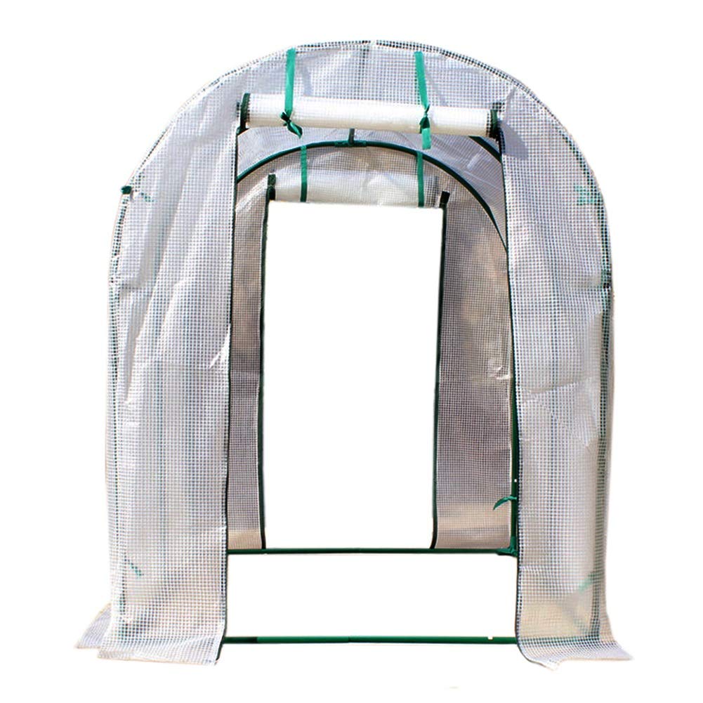 YXX Large Outdoor Walk-in Greenhouse for Patio & Garden - 200×150×180cm Steel Frame Plant House with Zipper Door (White) | Perfect for Growing Vegetables, Flowers & Herbs All Year Round