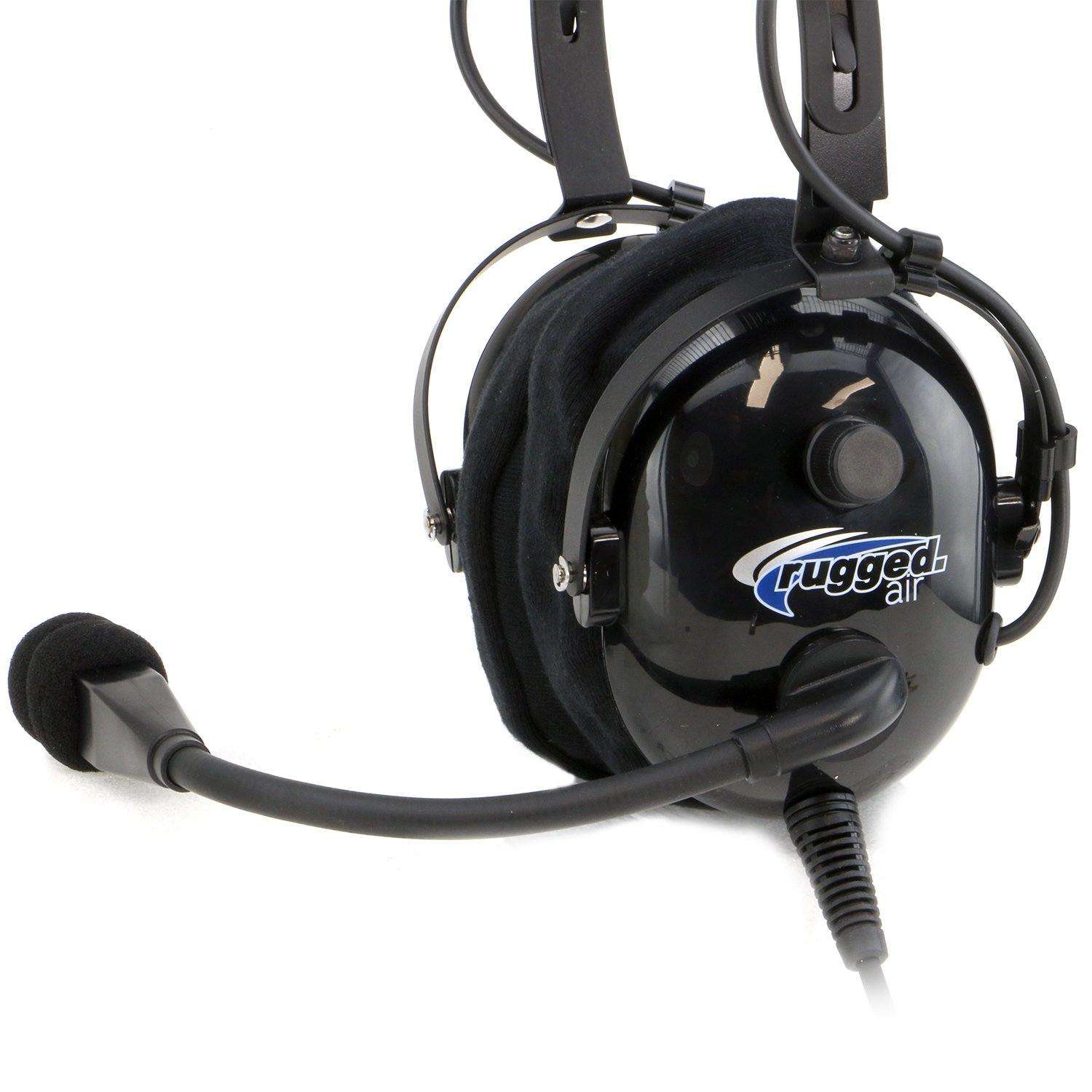 RA900 General Aviation Instructor Pilot Headset with Push-to-Talk (PTT) - Lightweight & Clear Audio for Flight Training & Cockpit Communication