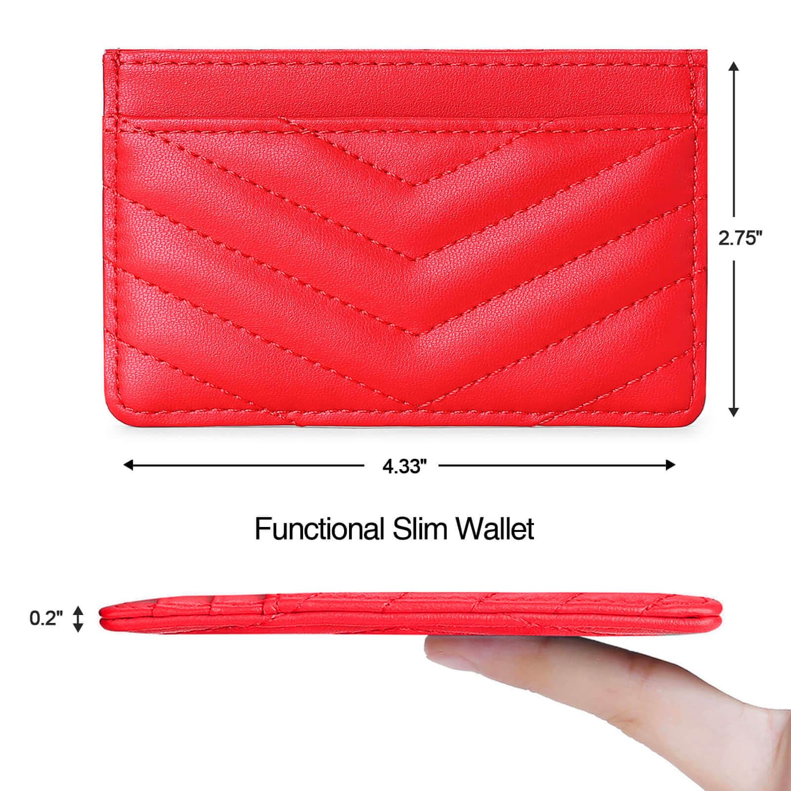 Premium RFID Blocking Leather Card Holder Wallet - Slim & Stylish for Men & Women - Perfect for Travel, Business & Everyday Use