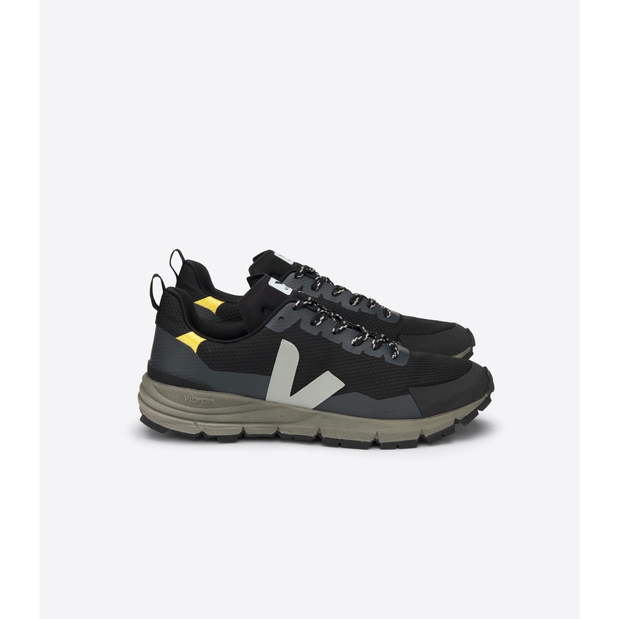 Veja Men's Dekkan Alveomesh Sneakers - Black Oxford Grey Tonic | Vegan Eco-Friendly Running Shoes for Men | Perfect for Casual Wear, Gym & Outdoor Activities