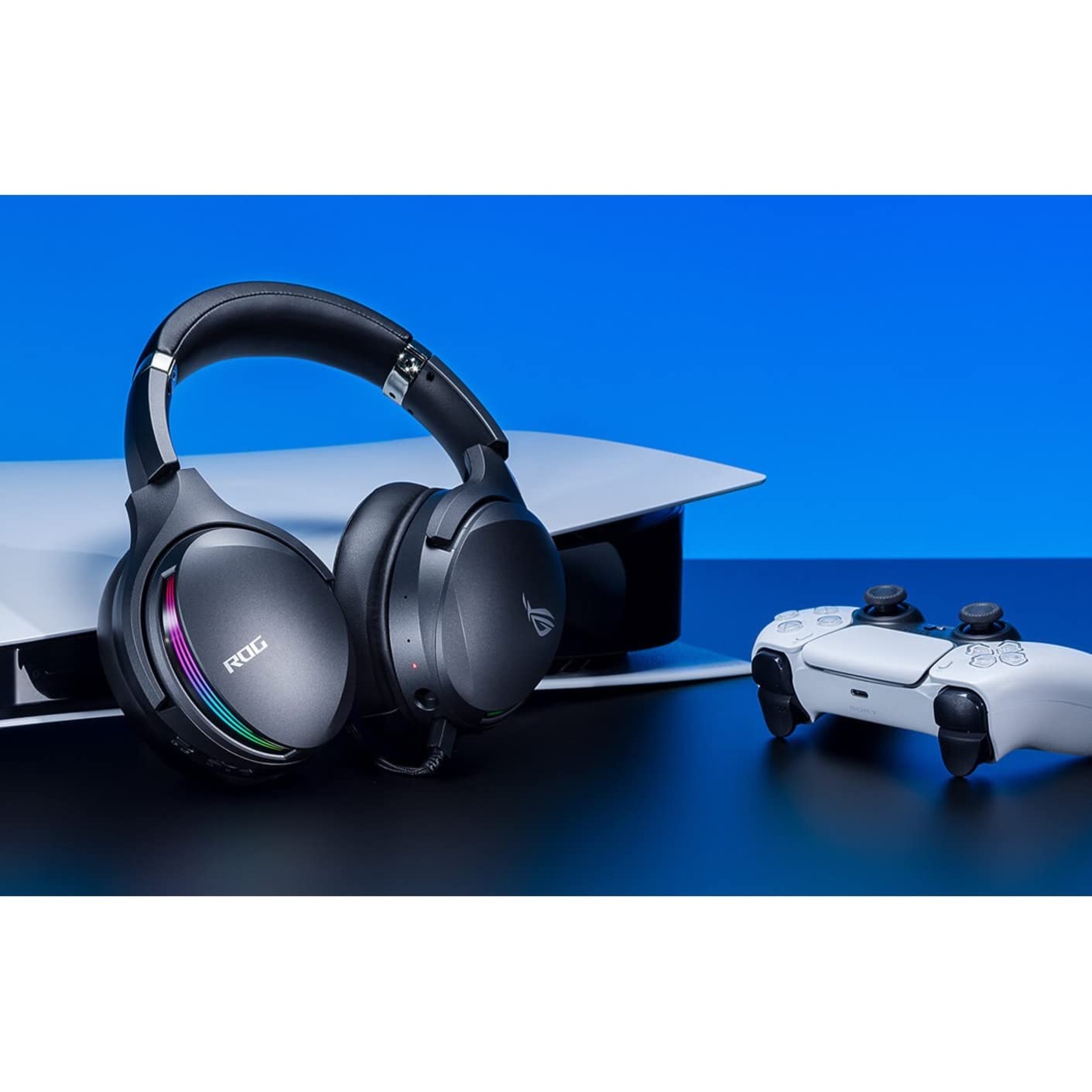 ASUS ROG Fusion II 500 Gaming Headset - 7.1 Surround Sound, Noise Cancelling Mic, RGB Lighting - Perfect for PC, PS5, Xbox Gaming & Streaming
