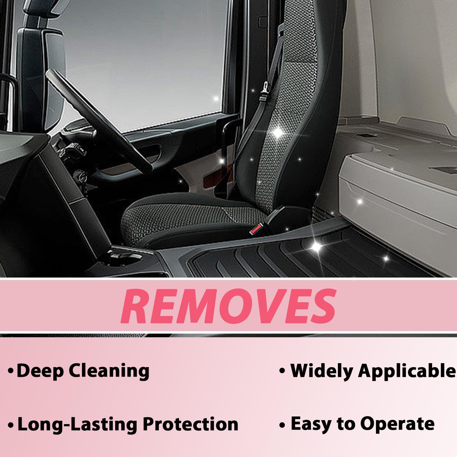 Premium Car Interior Cleaner & Polish Spray - 100ml (2PCS) for Leather, Vinyl & Plastic - Multi-Purpose Auto Detailing, Decontamination & Shine Restoration - Perfect for Car Seats, Dashboards & Door Panels