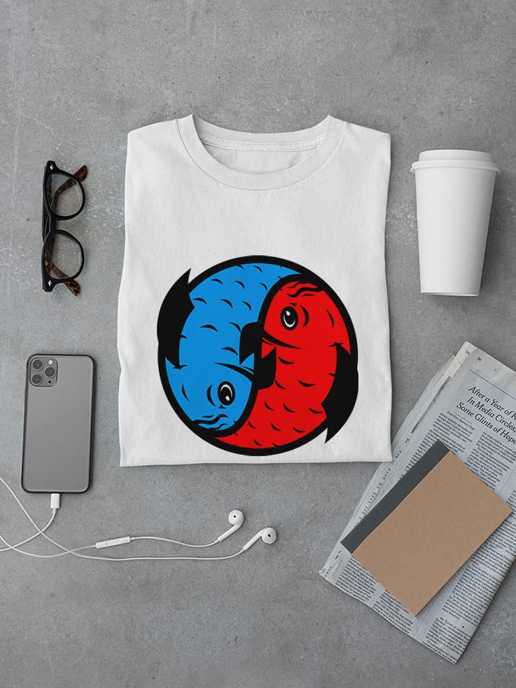 Blue and Red Koi Fish Graphic T-Shirt for Men | Japanese Style Casual Tee | Perfect for Streetwear, Summer Outfits & Anime Fans