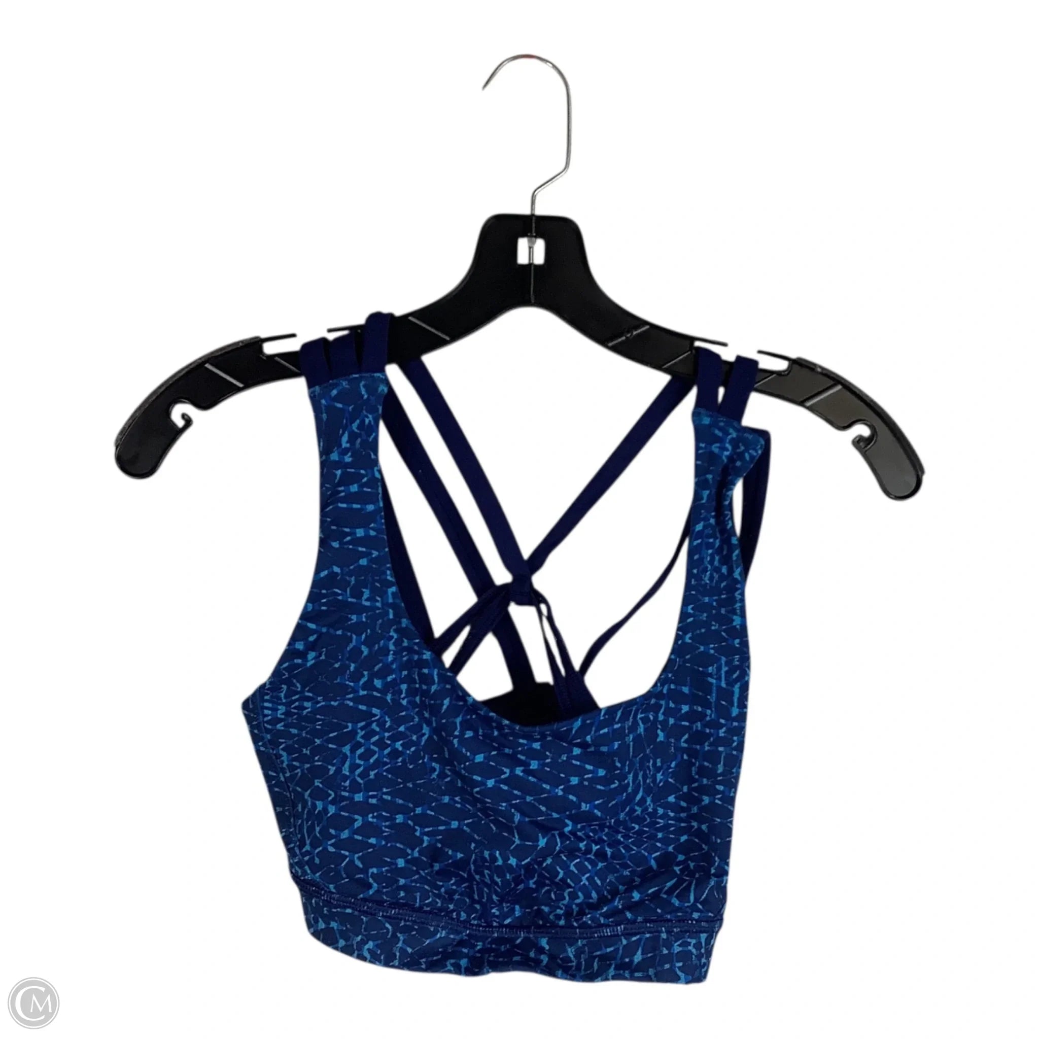 Lululemon Women's Blue Athletic Sports Bra - Size 6 - High Support Workout Top for Running, Yoga & Gym