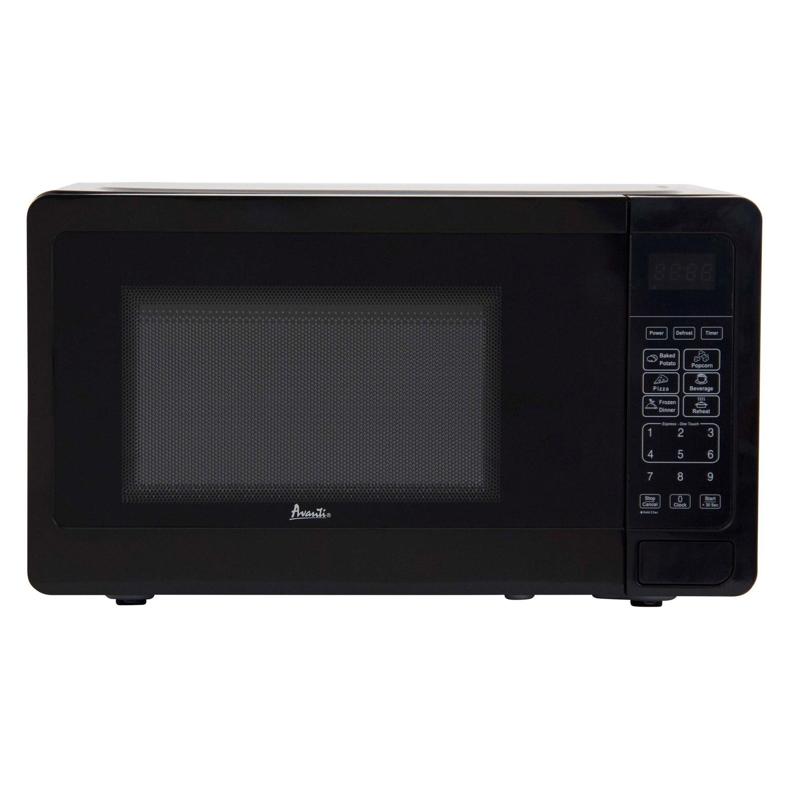 Avanti MT7V1B 0.7 Cu. Ft. Compact Countertop Microwave Oven - Perfect for Small Kitchens, Dorms & Offices