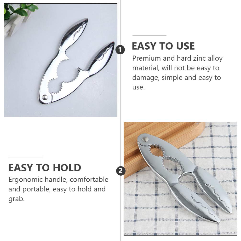 Premium Zinc Alloy Crab Claw Cracker Tool Set - Heavy Duty Crab Leg Shell Opener & Kitchen Pliers for Seafood Lovers | Perfect for Crab Legs, Lobster, Shellfish | Ideal for Home Cooking, Restaurants & Seafood Parties