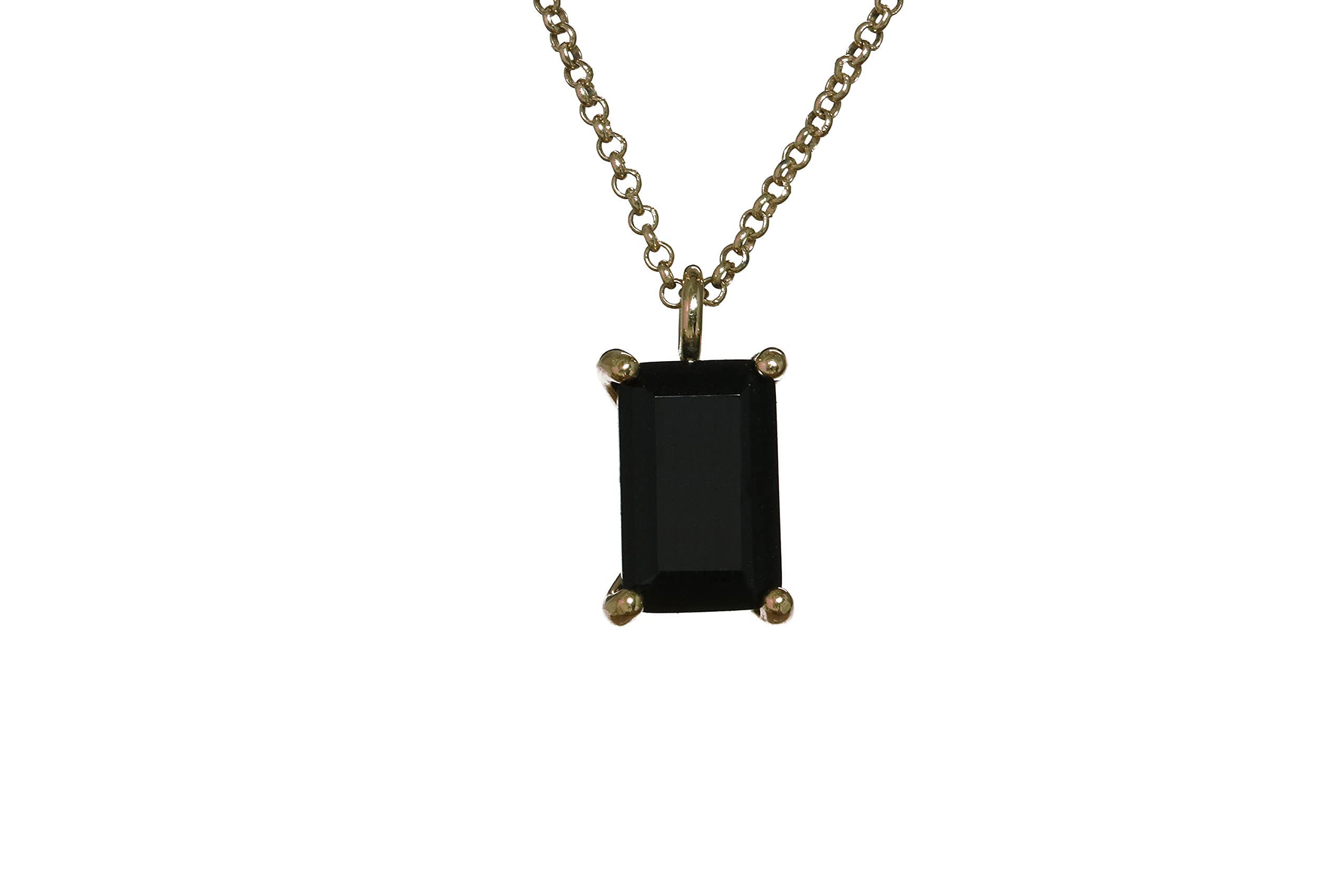 Handmade Black Onyx Necklace – Custom Birthstone Jewelry & Protection Crystal Pendant – Adjustable Chain & Material – Gift Box Included – Perfect for Spiritual Healing, Meditation & Everyday Elegance