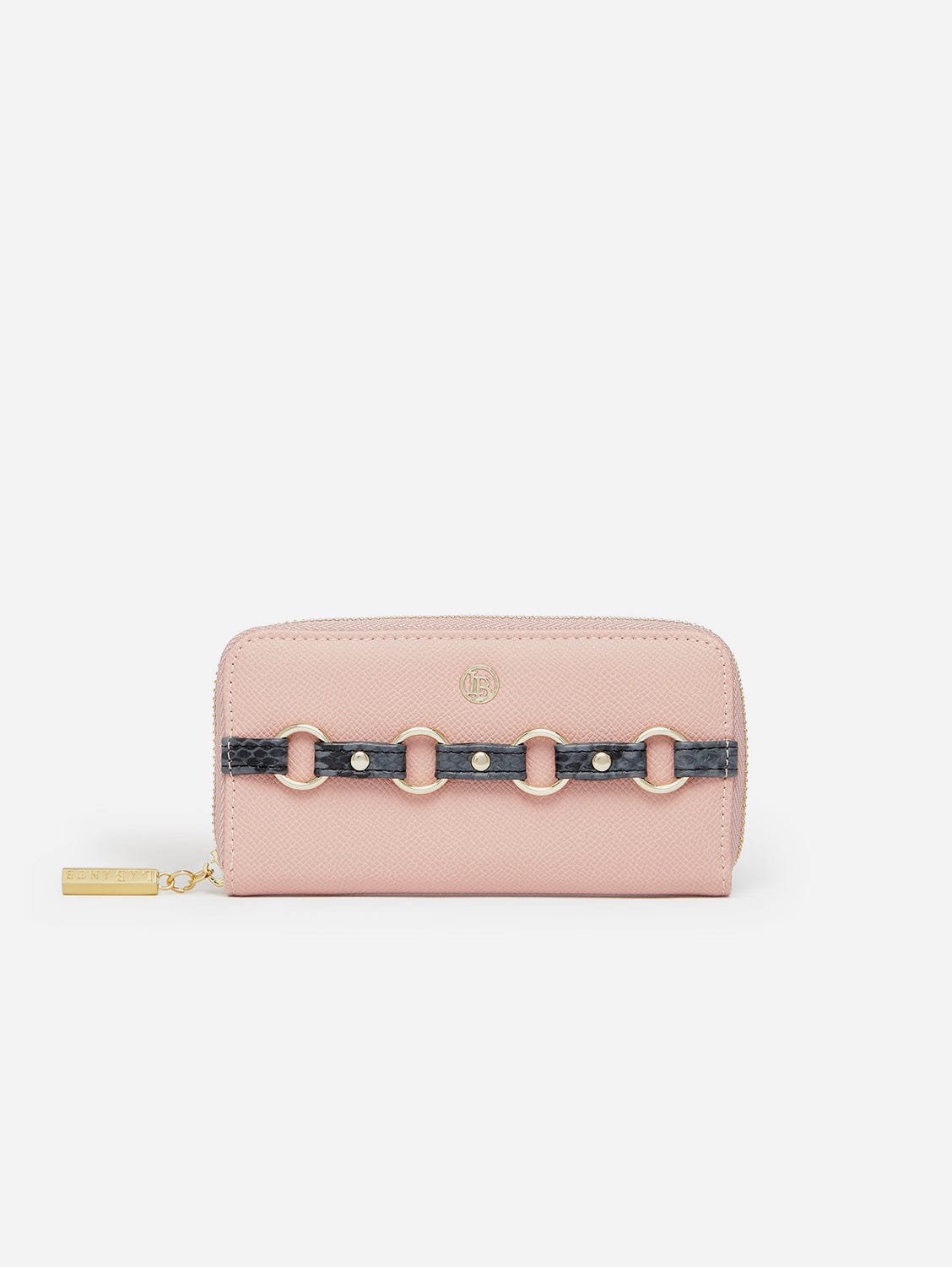 Ellen Vegan Leather Zip Around Wallet for Women - Stylish & Durable Pink RFID Blocking Wallet | Perfect for Everyday Use, Travel & Gift Giving