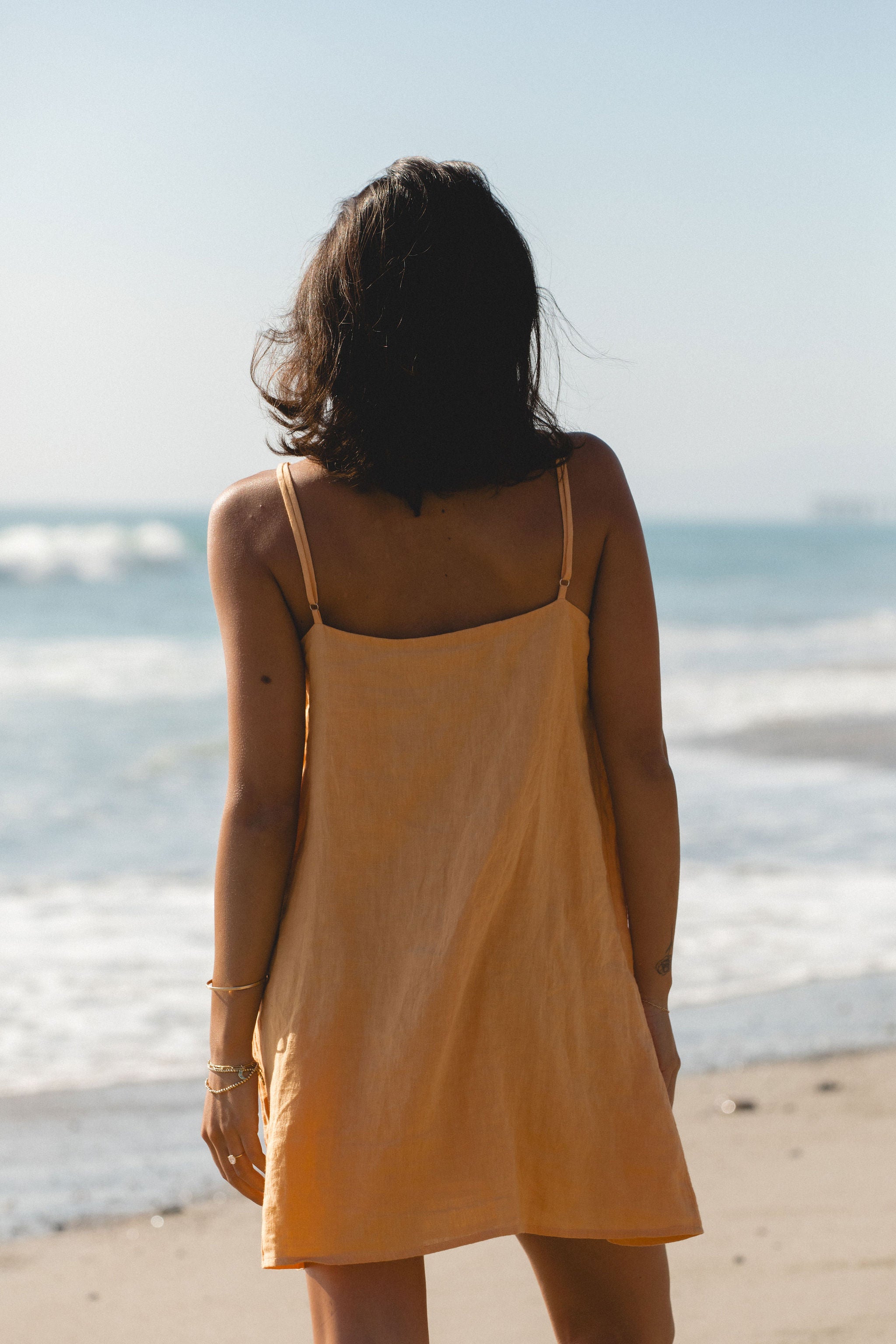 Sicily Linen Mini Dress for Women - Breathable Summer Sundress with Pockets | Perfect for Beach Vacation, Date Night & Casual Outings