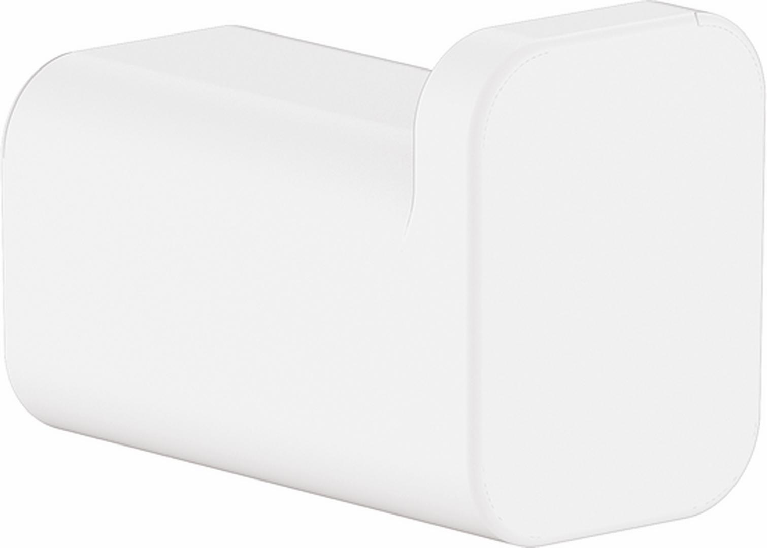 Hansgrohe AddStoris Robe Hook in Matte White (41742700) - Perfect for Bathrooms, Bedrooms, and Entryways