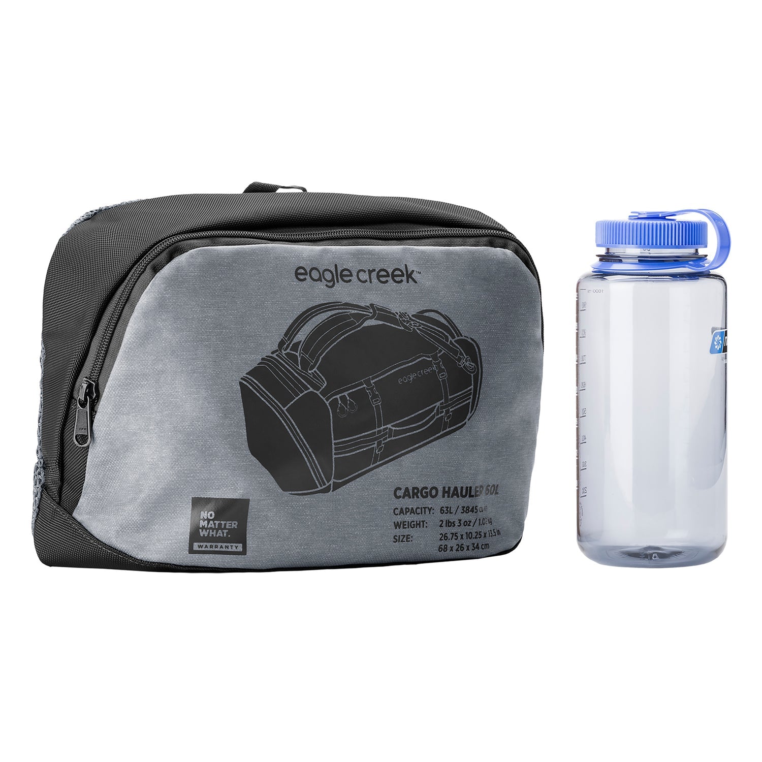 Eagle Creek Cargo Hauler 60L Duffle Bag - Large Travel Duffel for Camping, Gym & Weekend Trips - Durable Water-Resistant Luggage - Charcoal