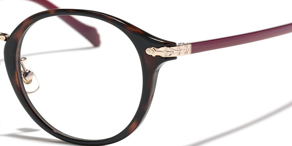 JINS x Disney Frozen Anna 047 Eyeglasses - Kids Blue Light Blocking Glasses for Screen Time & Reading (Inspired by Disney's Frozen) - Perfect for School, Gaming & Movie Nights